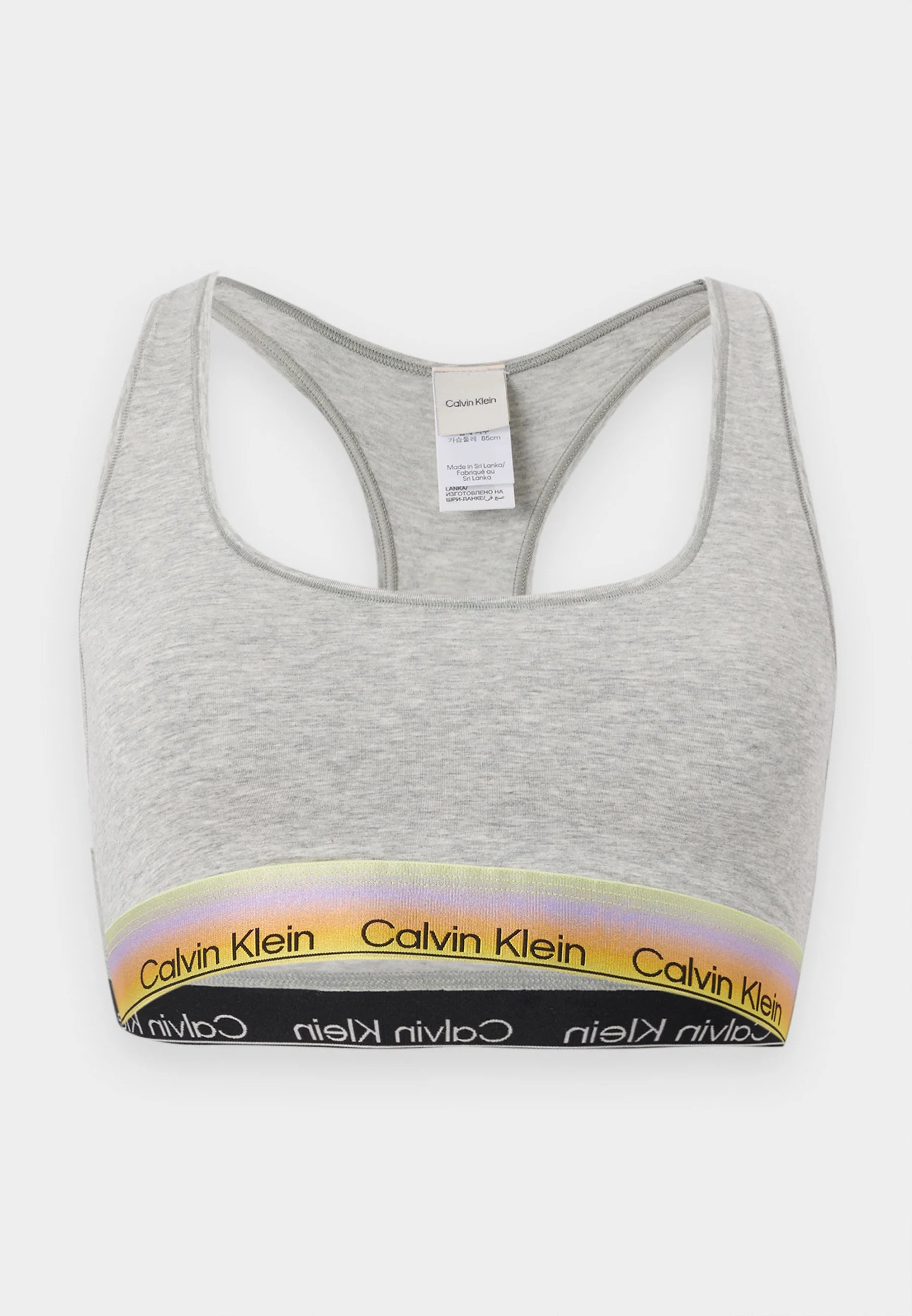 Calvin Klein Pride Unlined Bralette Soft Bra – Grey Heather