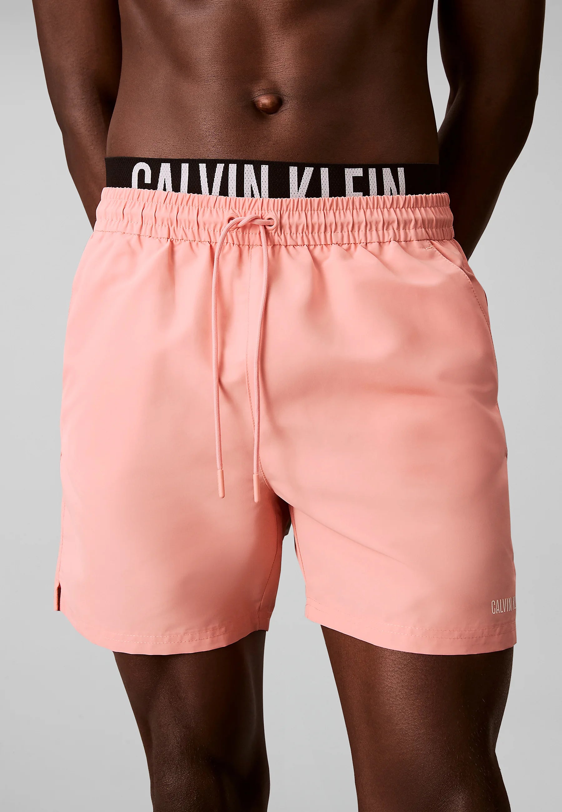 Calvin Klein Medium Drawstring Swim Shorts – Sugar Pink