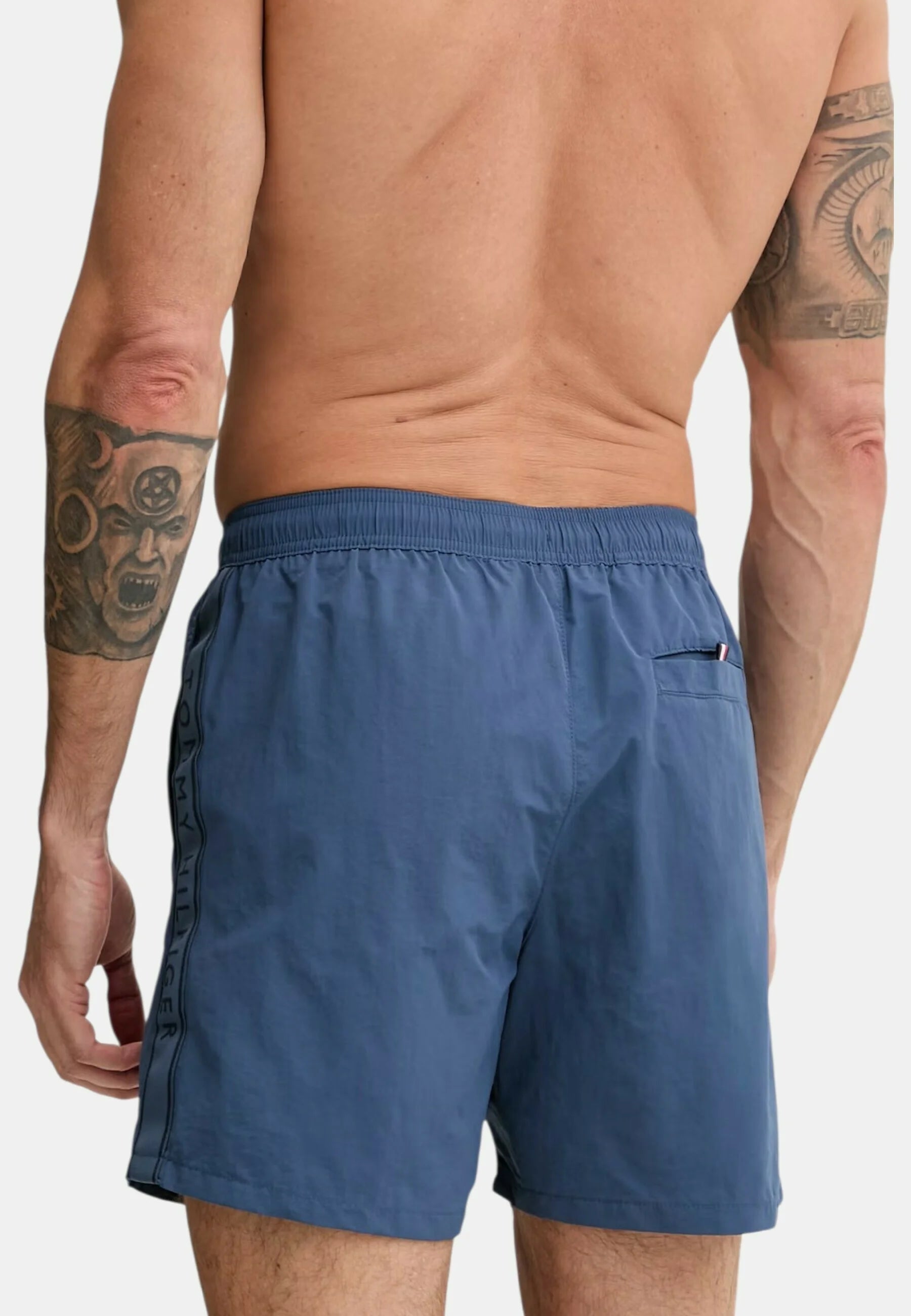 Plavecké šortky Tommy Hilfiger Tape – modré