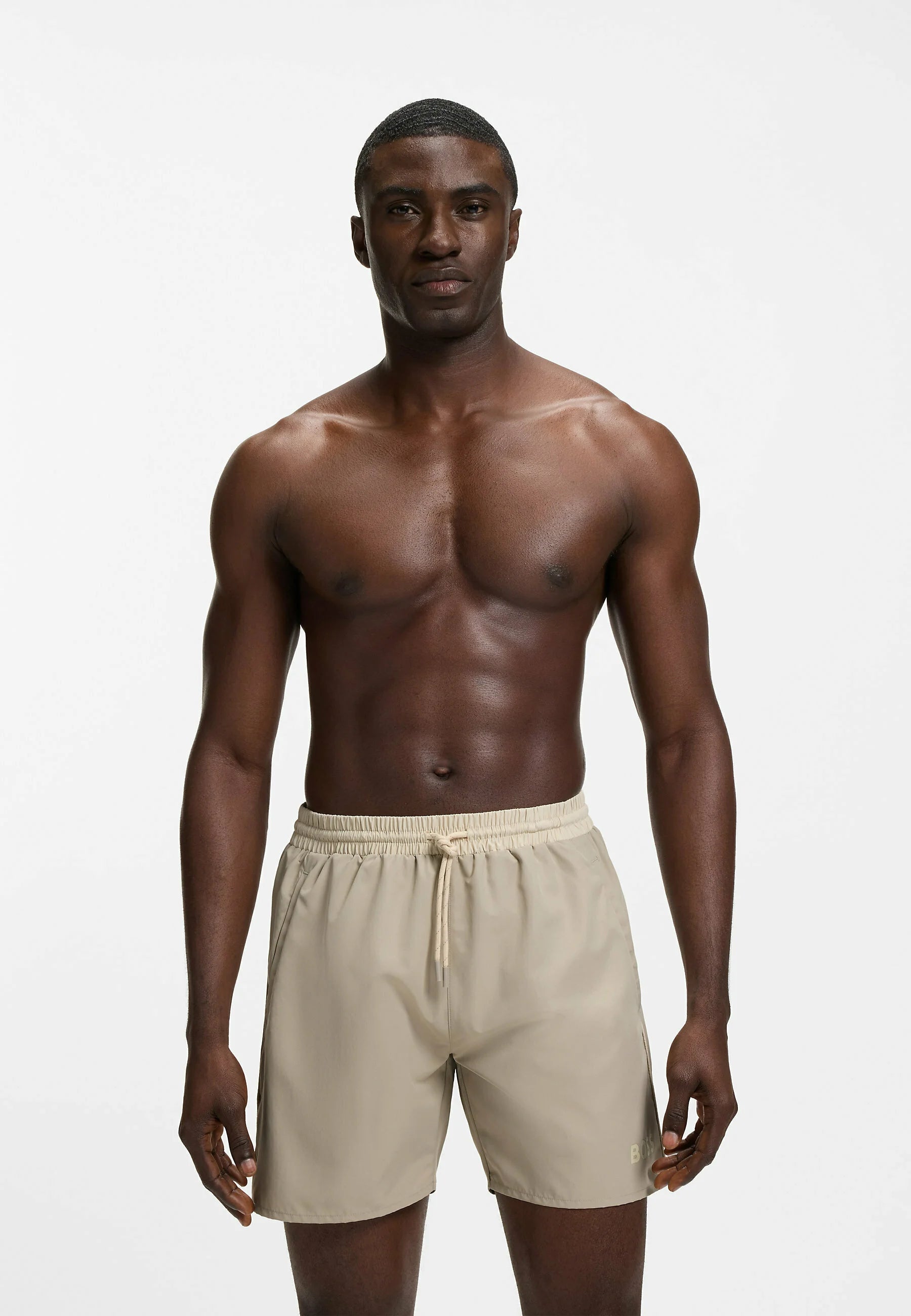 BOSS Starfish Swim Shorts – Light Beige Four