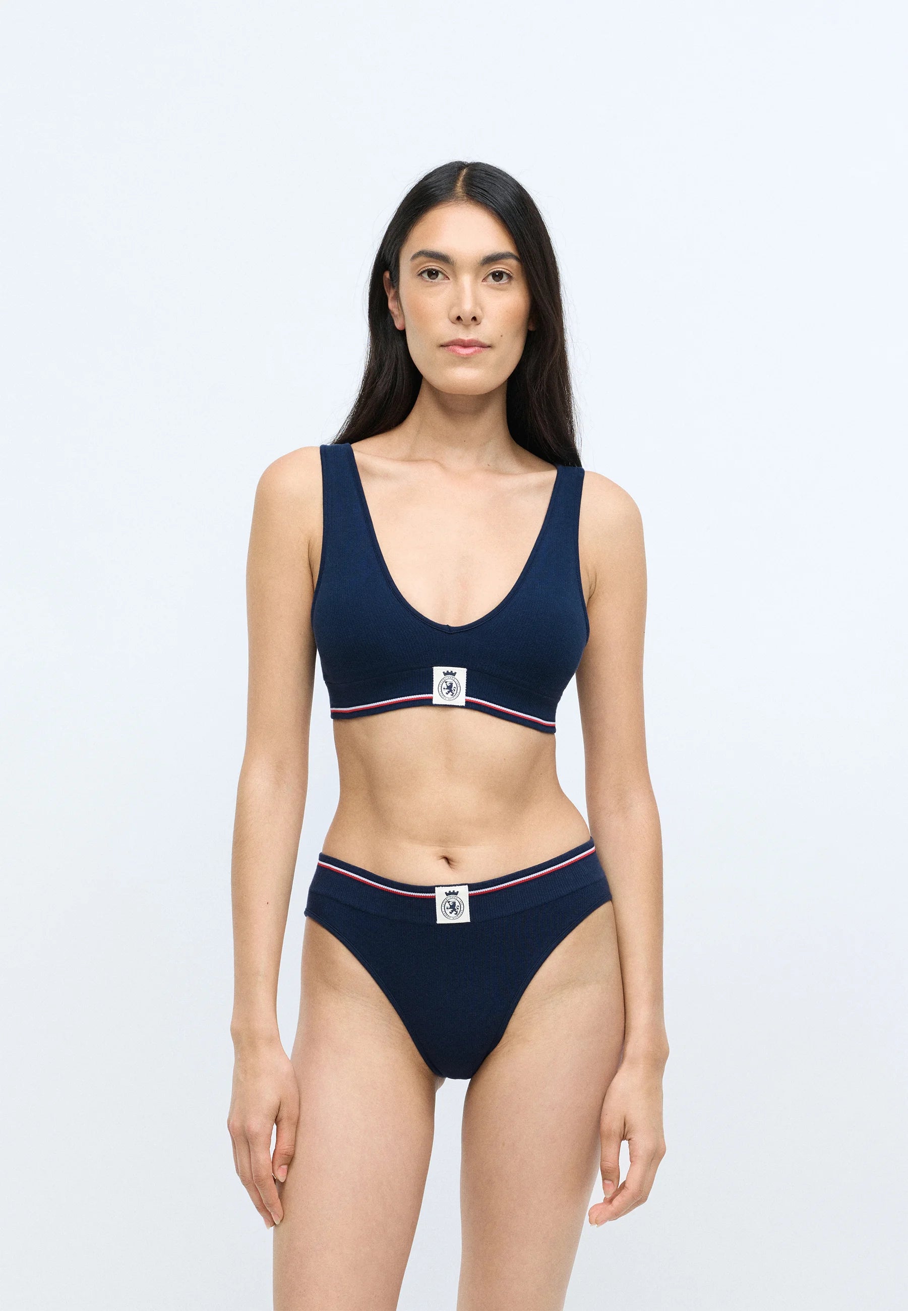 Tommy Hilfiger Crest Triangle Soft Bra – Dark Night Navy