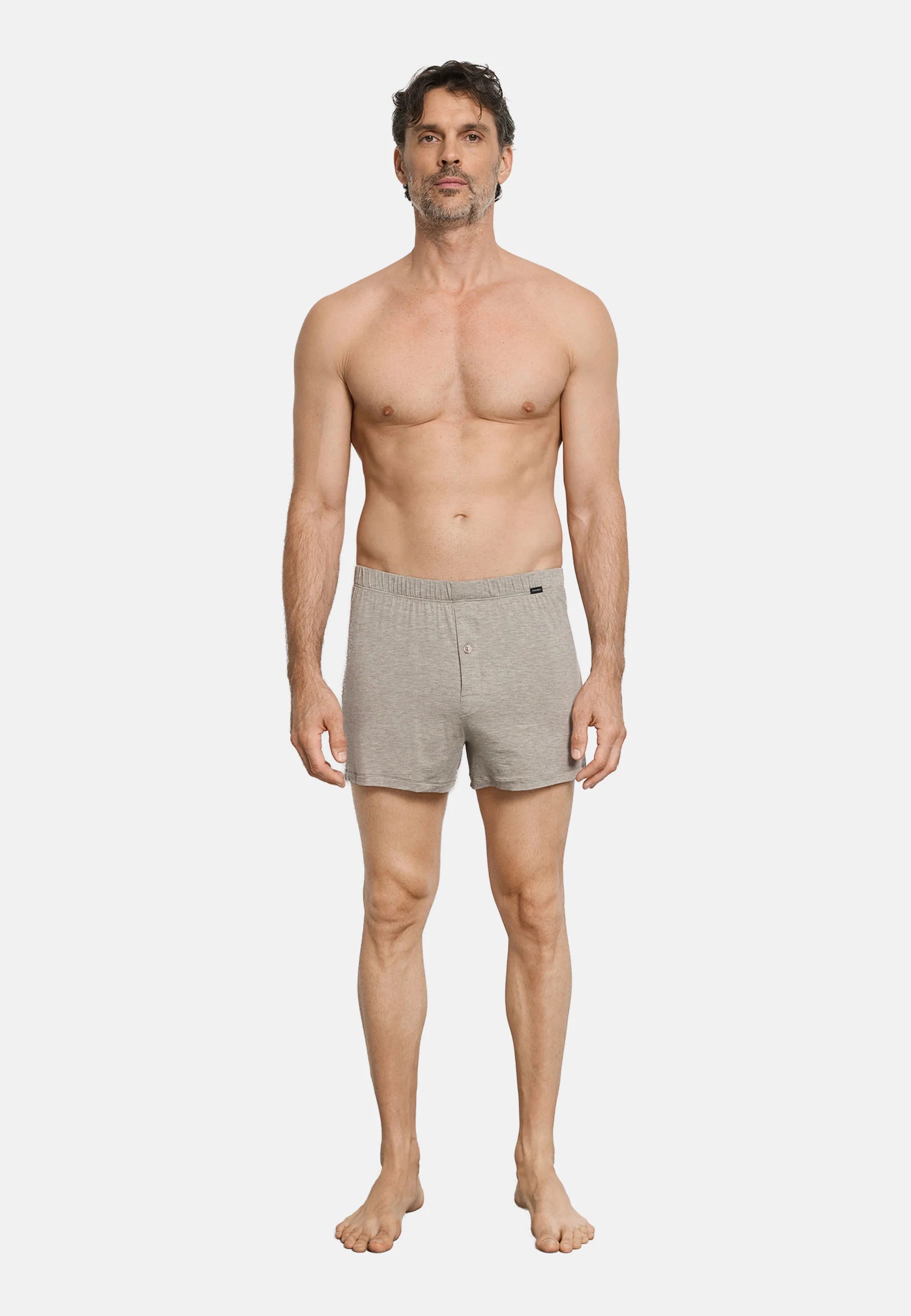 Boxerky HANRO CASUALS DAY – Hazelnut Melange