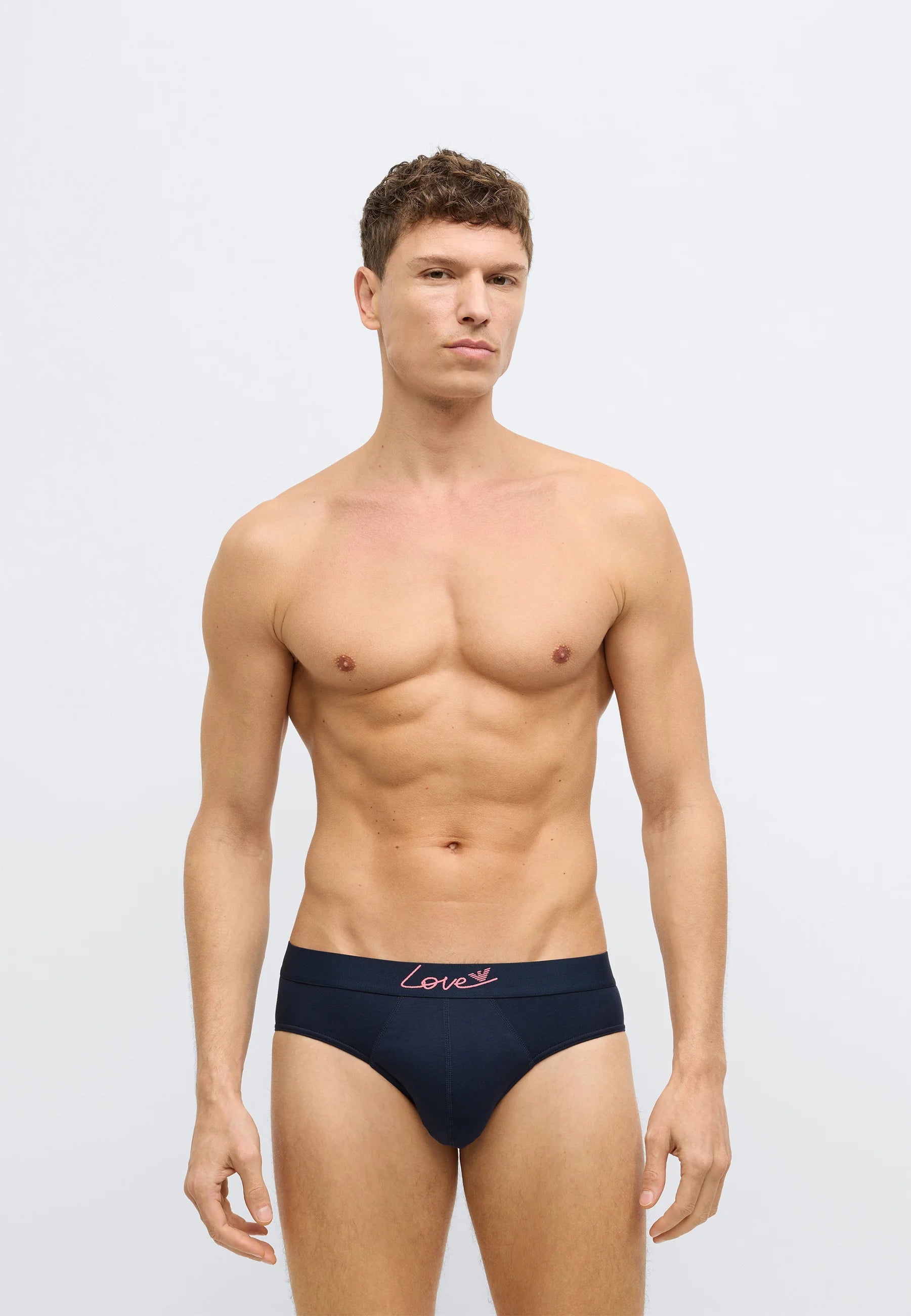 Emporio Armani VALENTINE Capsule Briefs 2 Pack – modré