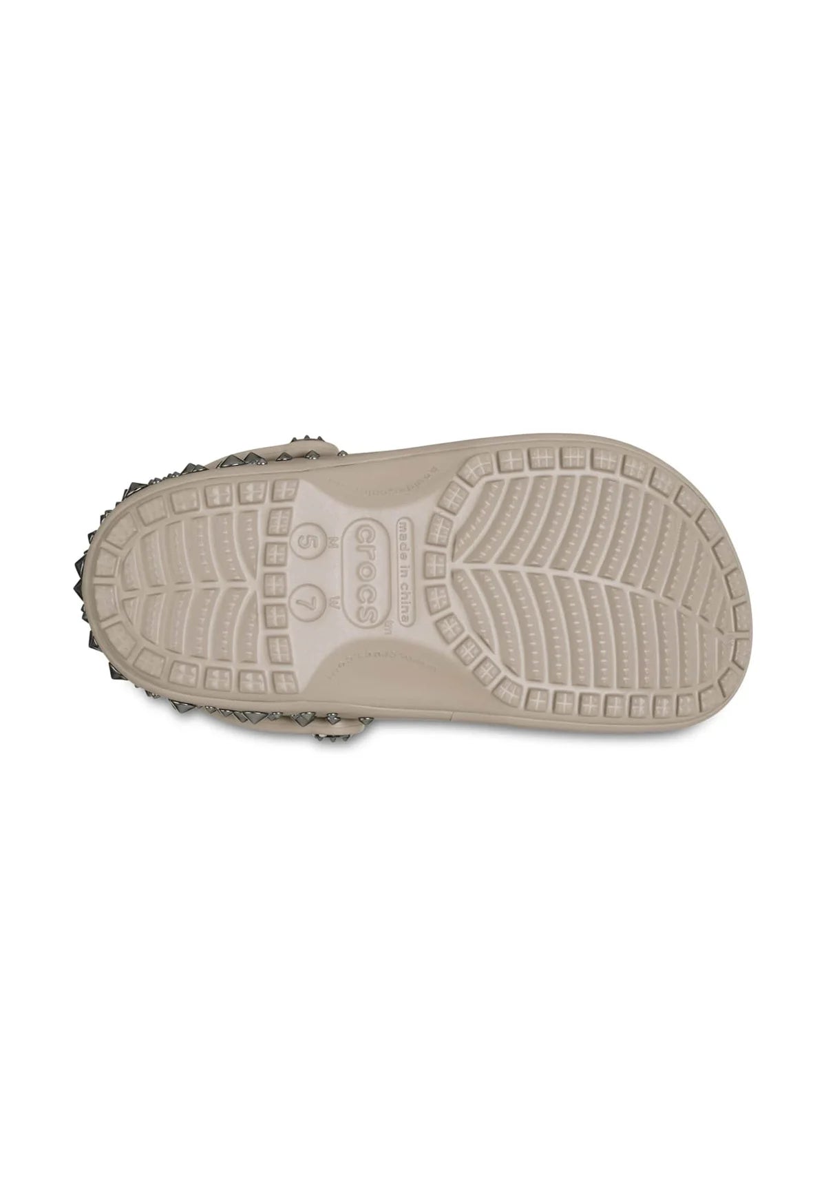 Sabots cloutés Crocs – Taupe