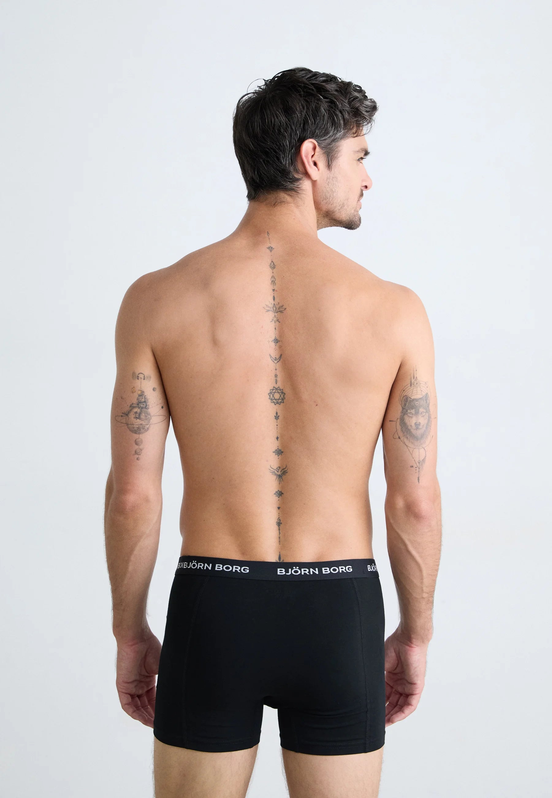 Björn Borg Stretch Boxer 5 Pack – Boxers – Noir, Gris