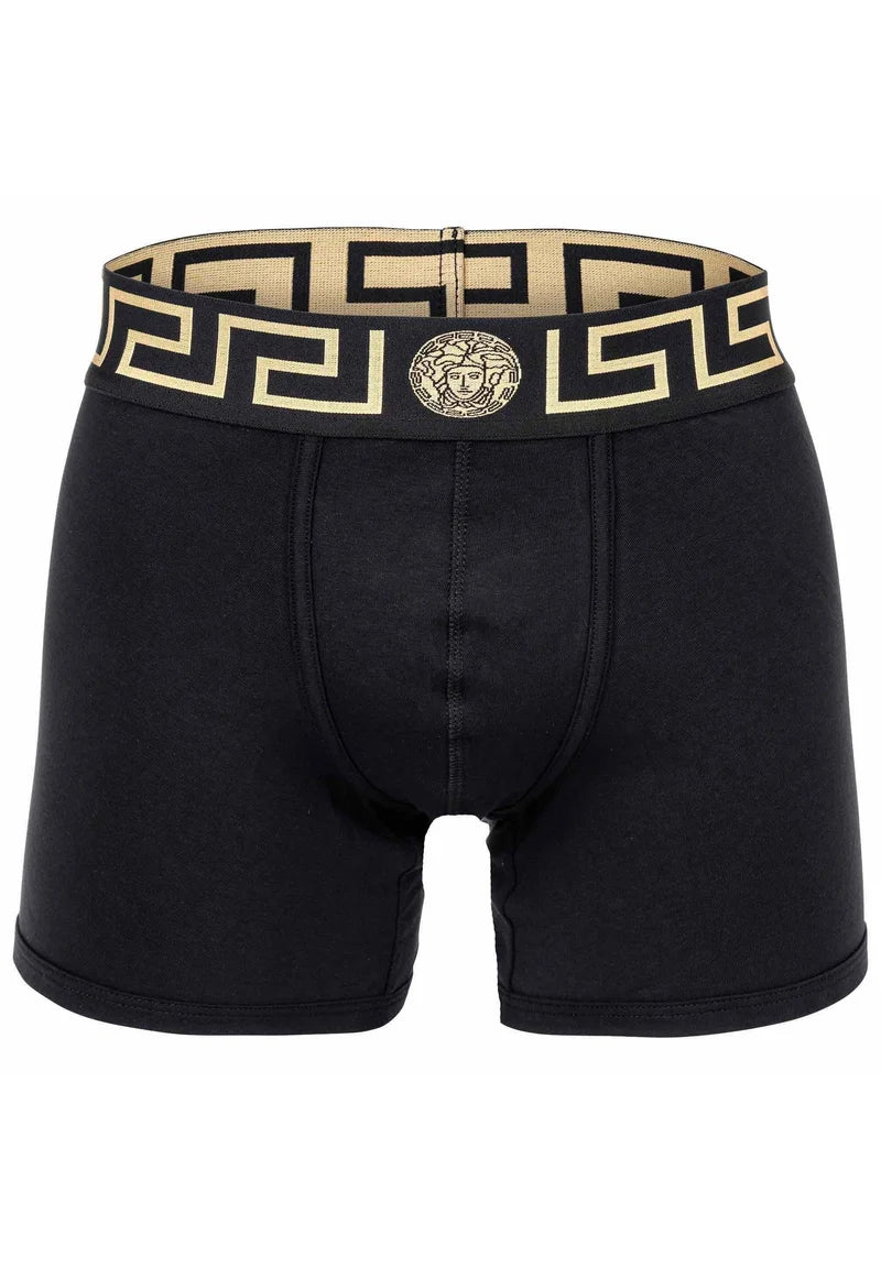 Bavlněné Stretch Trunks Versace – 2 balení – černá, bílá