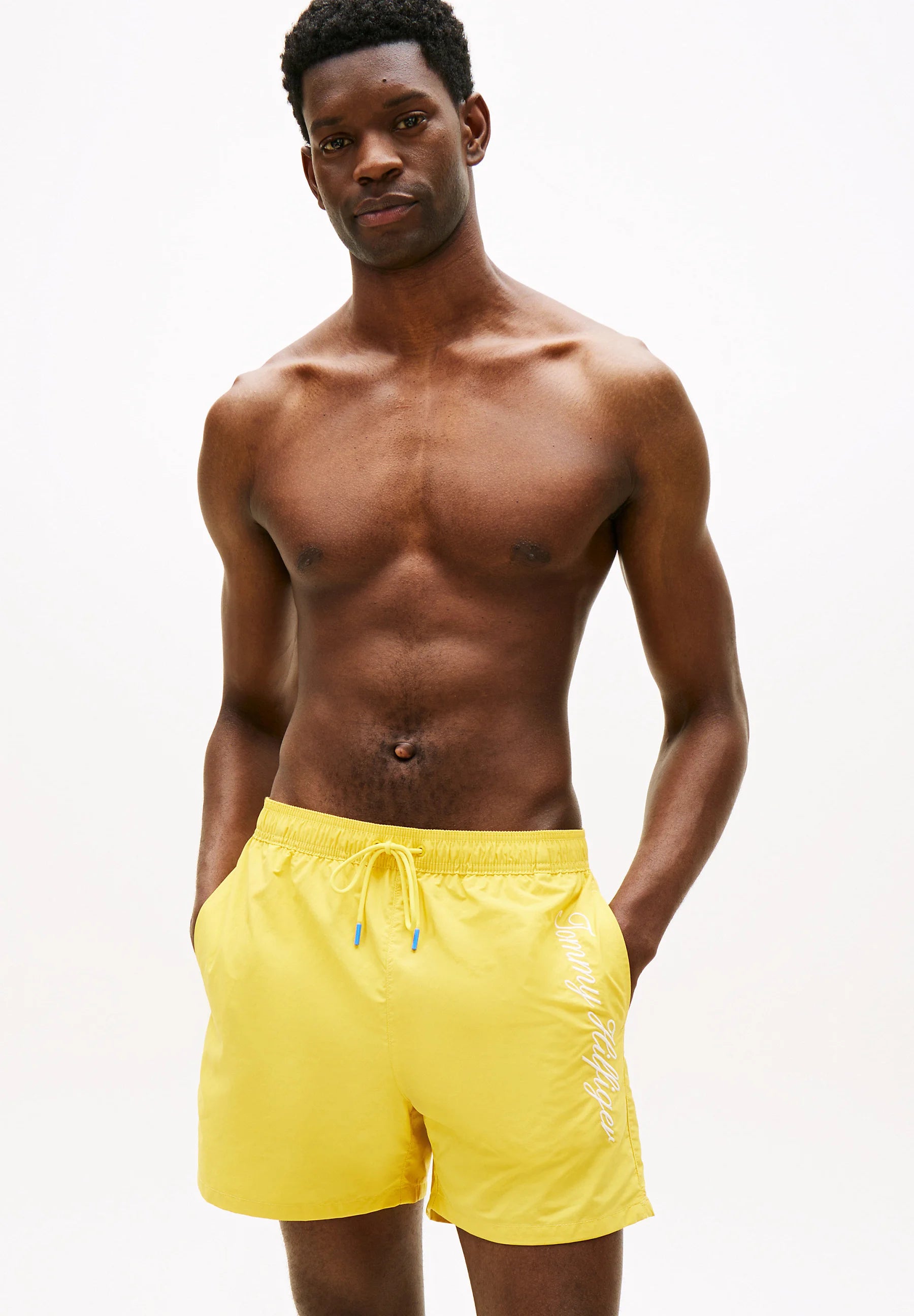 Tommy Hilfiger Script Logo Swim Shorts – Morningside Yellow