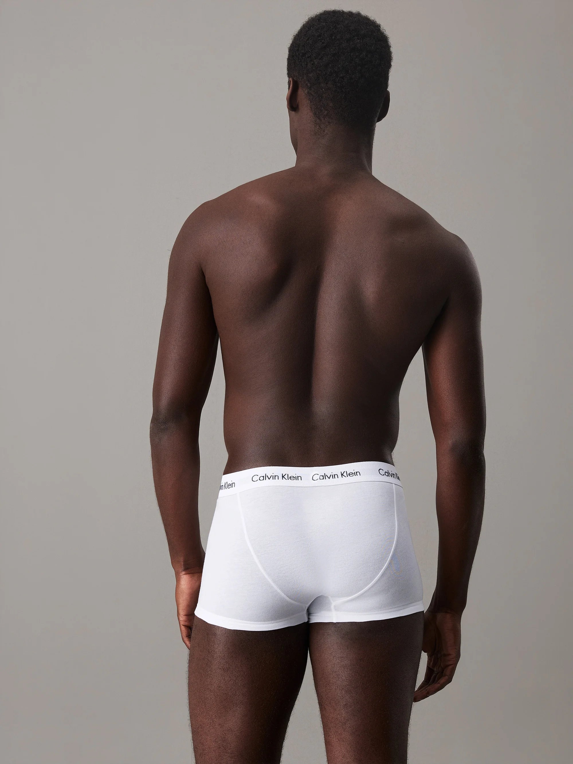 Calvin Klein Cotton Stretch Trunks – 3 Pack – Black , White , Grey