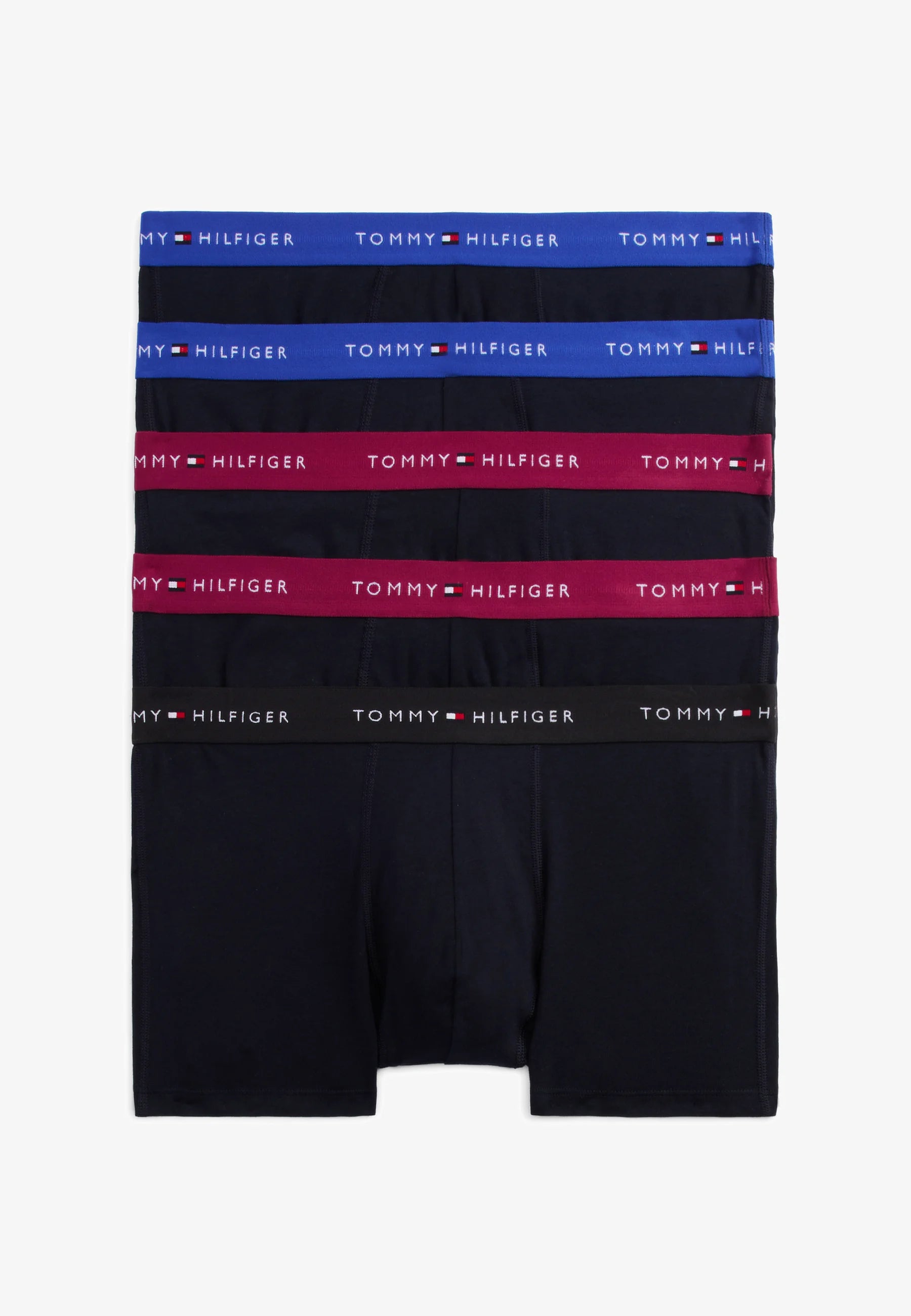 Tommy Hilfiger Signature Trunk 5 Pack – jasně modrá, Grape Valley, černá