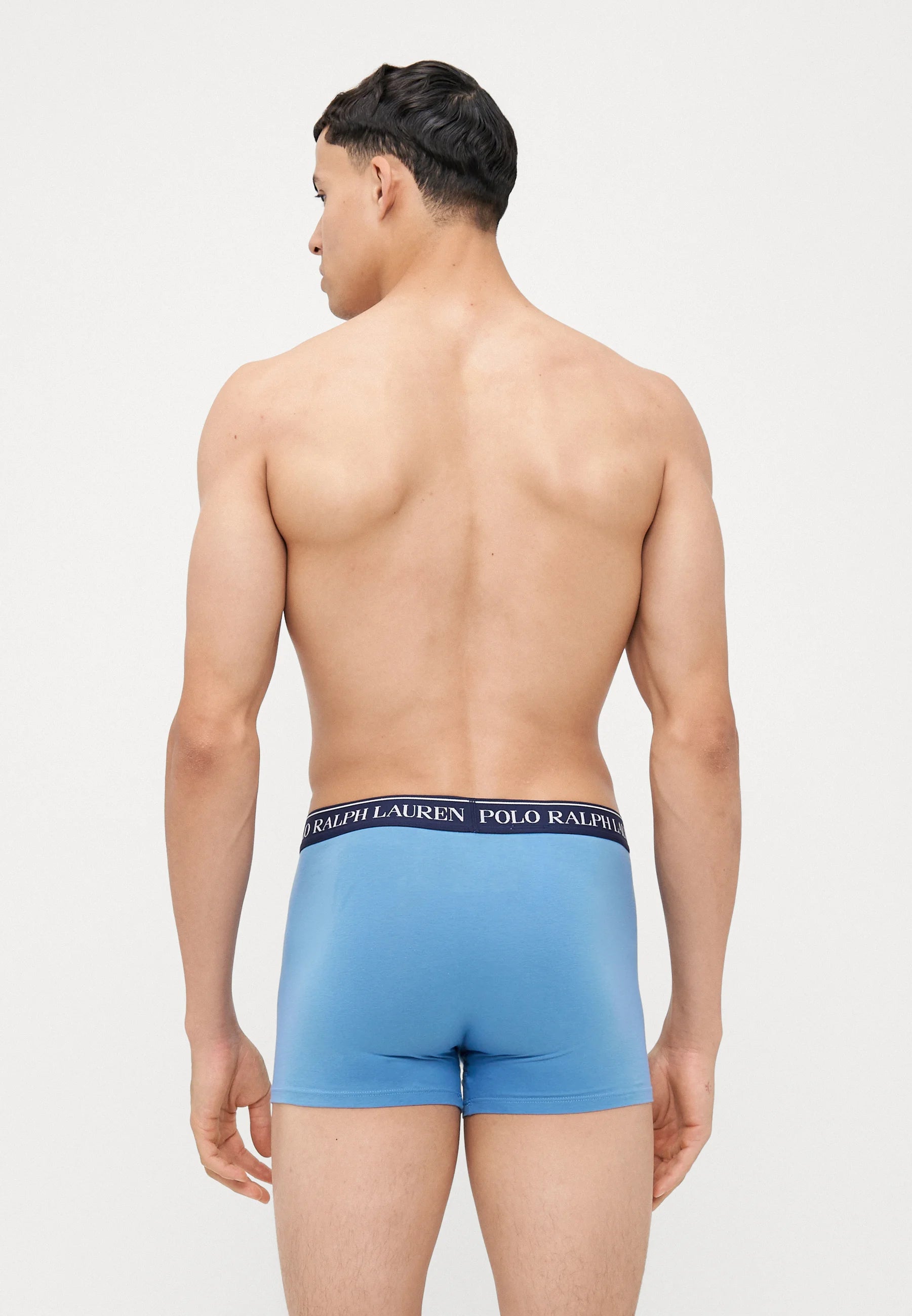 Polo Ralph Lauren Cotton Stretch Trunks – 5 Pack – Grey Heather, Blue, Red, Camel, Navy