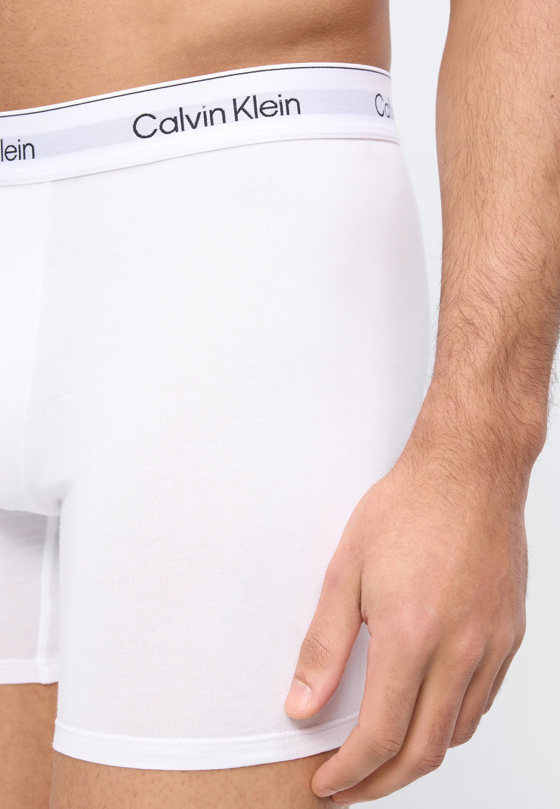 Calvin Klein Icon Cotton Stretch Briefs - Lot de 3 - Blanc, Bleu Tulipe, Turbulence