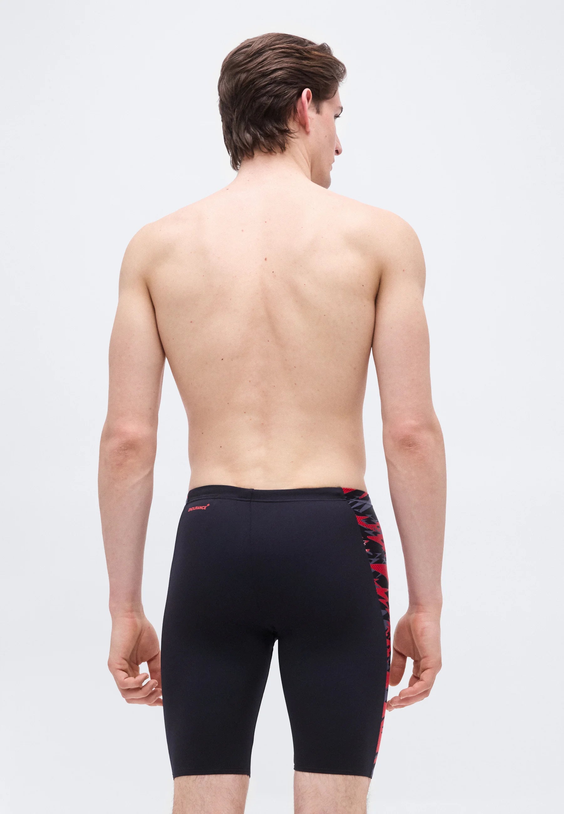 Speedo Hyperboom Jammer – Anthrazit, Hochrisikorot