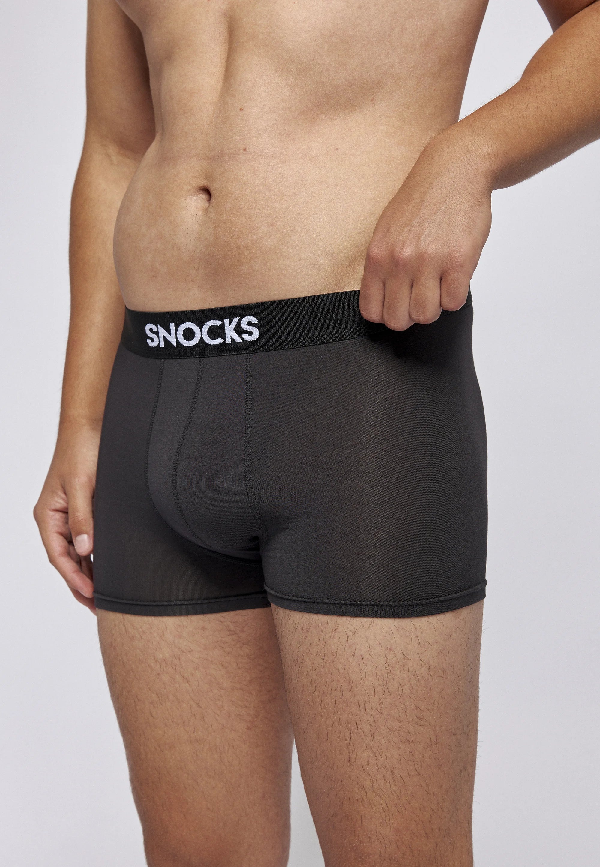 SNOCKS 3 Pack Premium Boxer Trunks – Black