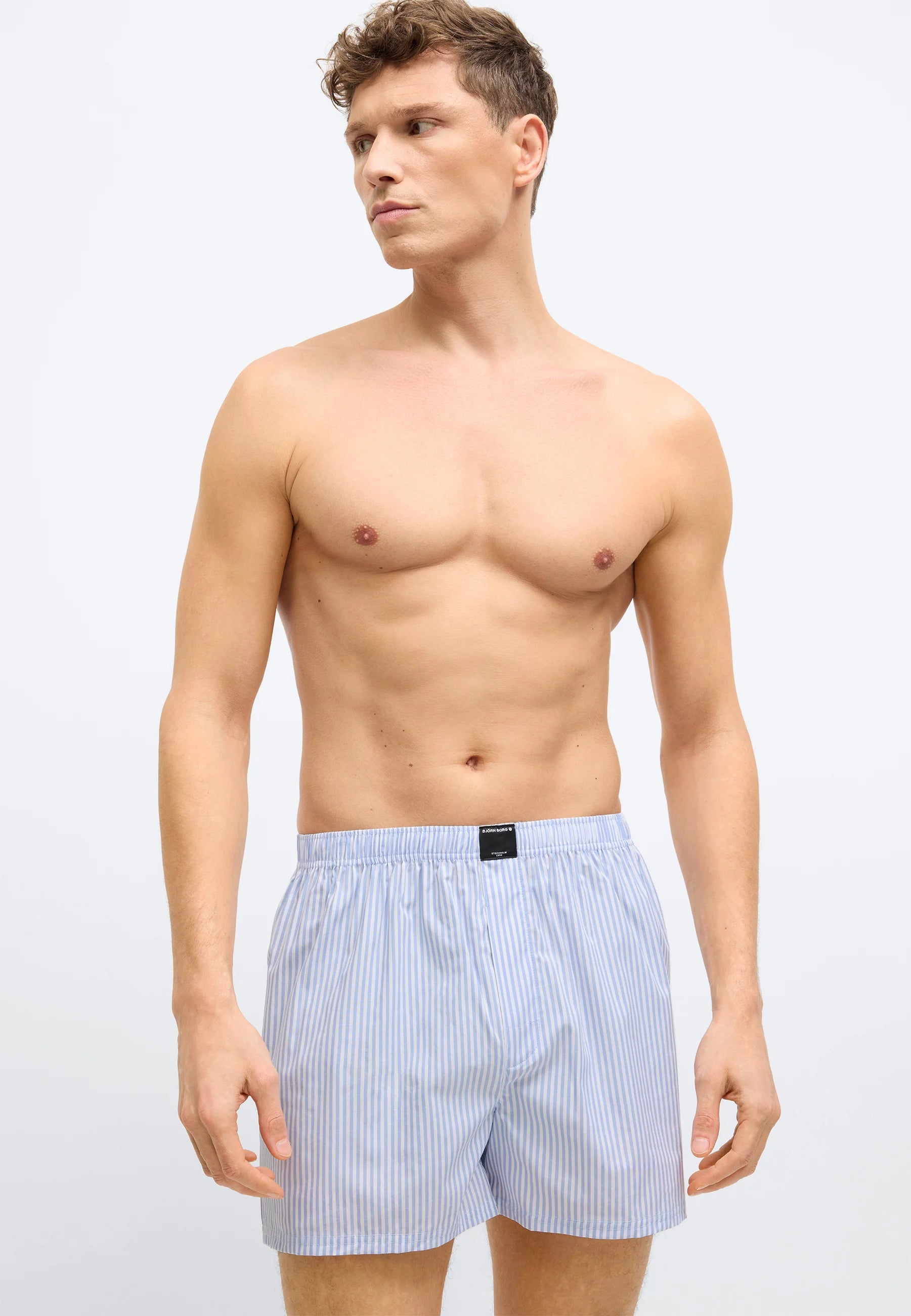 Boxerky Björn Borg Stretch 2 Pack – bílé, modré
