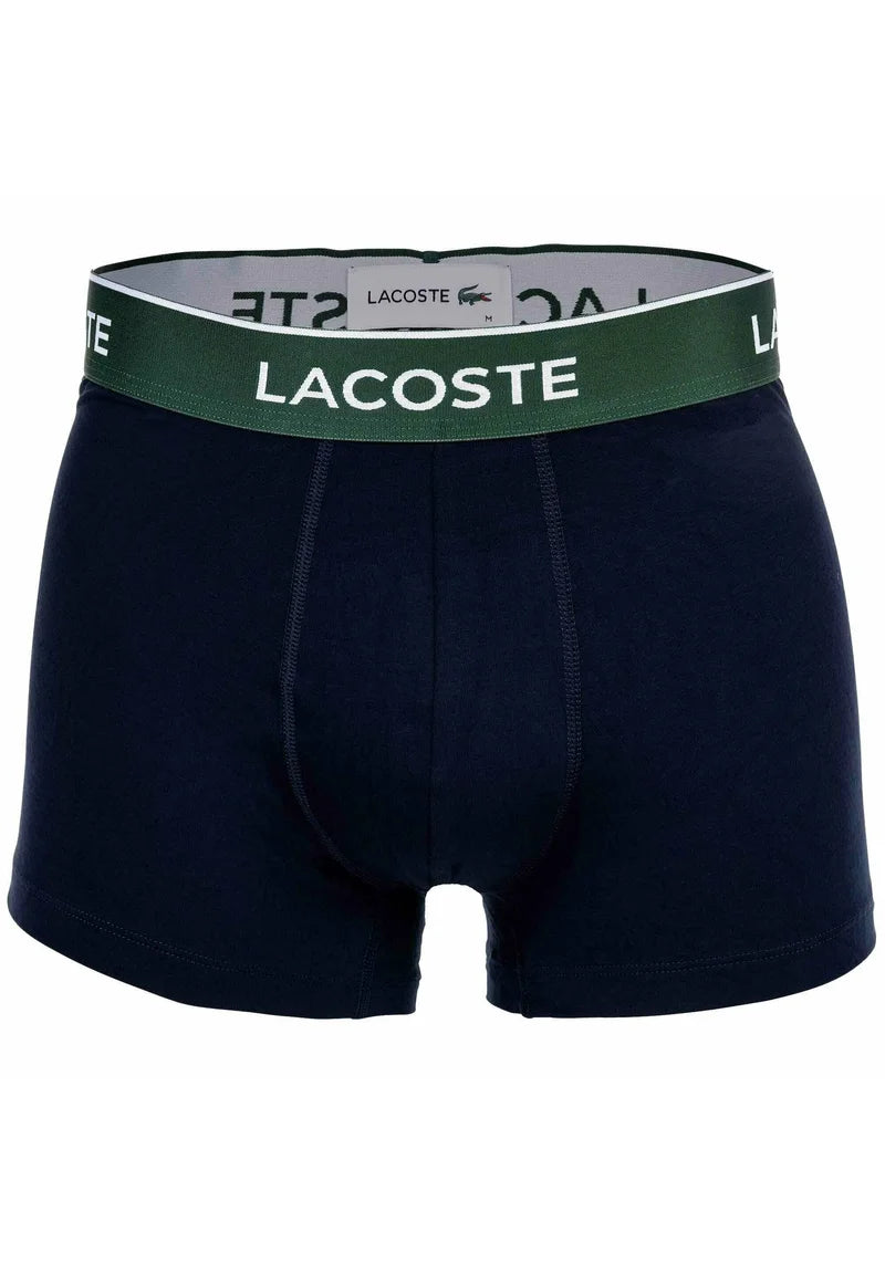 Lacoste 6 Pack Logobund Trunks – černá, modrá, šedá, tmavě modrá, zelená, červená