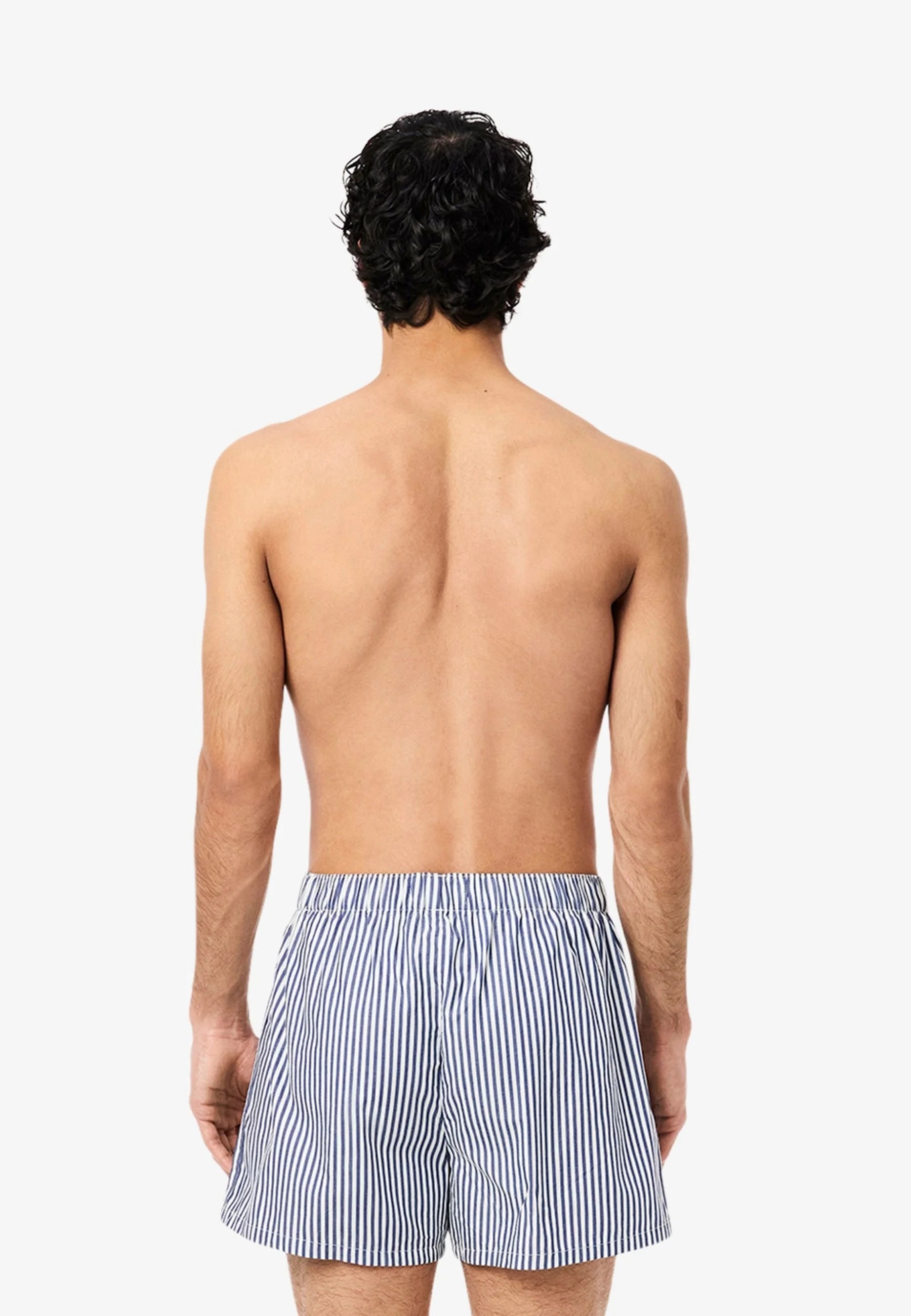 Boxer larghi della biancheria intima Lacoste: blu navy, bianco