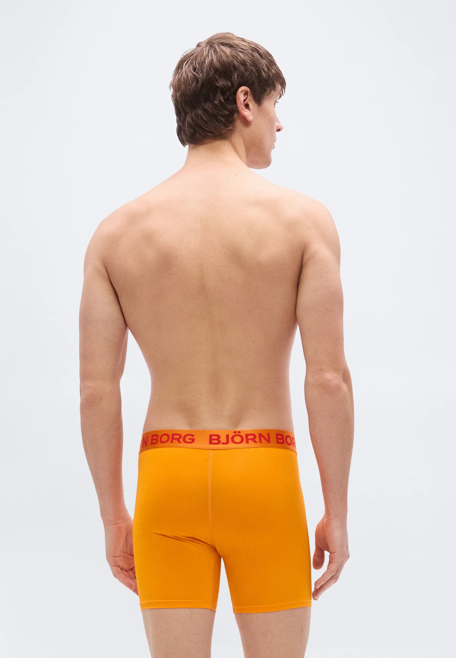Björn Borg Sports 2 Pack Boxer Briefs – Orange, Dark Blue