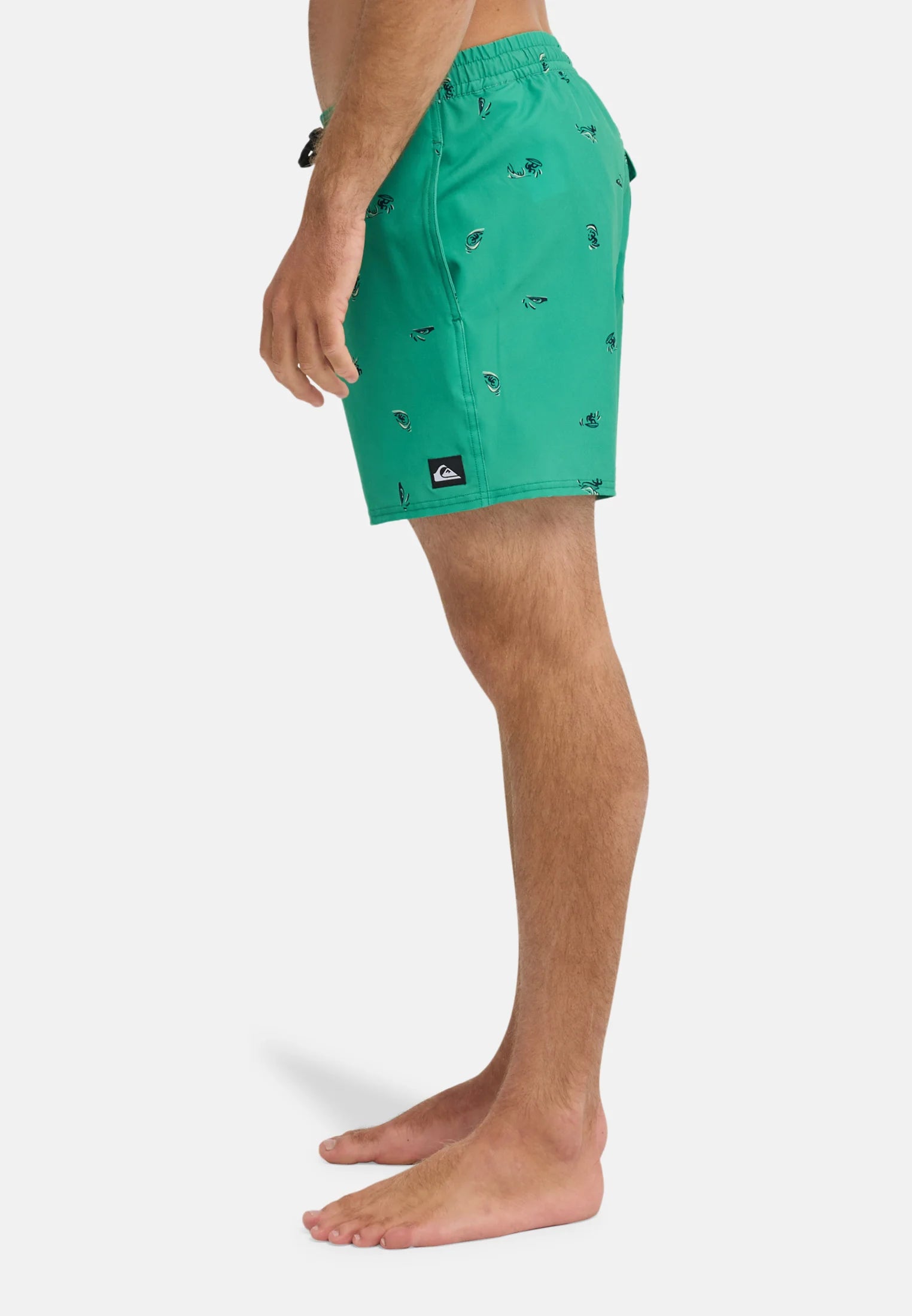 Short de bain imprimé Volley 16 Quiksilver – Verts