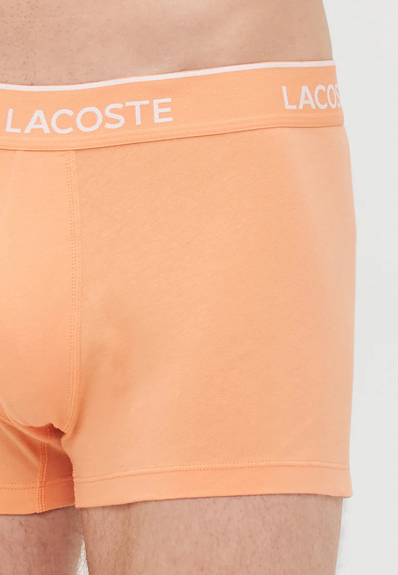 Lacoste Bielizna Trunk 5 szt. Elastycznych spodenek – przegląd, żółty liamonowy, pomarańczowy koralowy, flaming