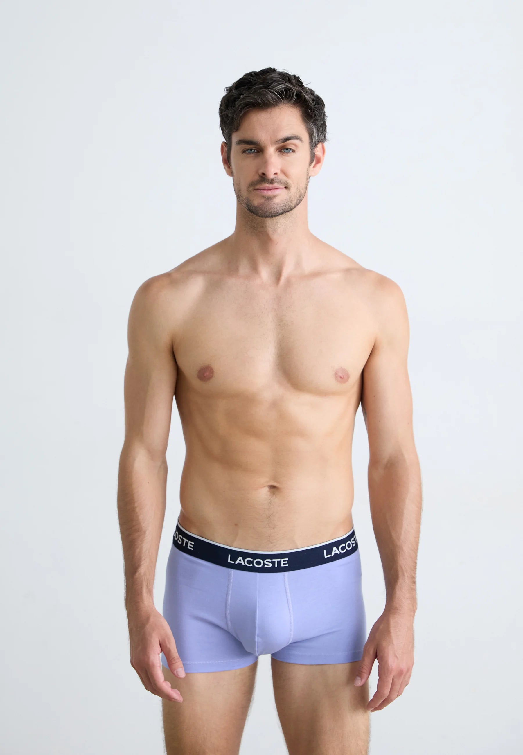 Lacoste Court Classic Stretch Trunks 3 Pack – Olive, Delphinium, Methylene