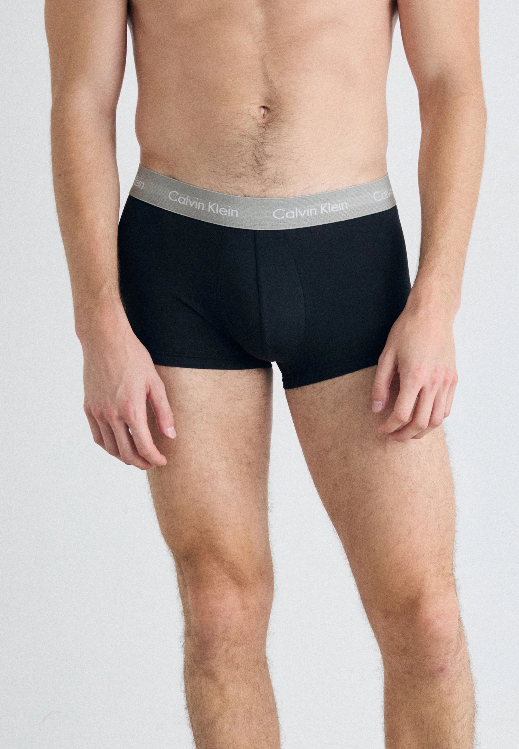 Calvin Klein Cotton Stretch Trunks – 3 Pack – Rock Ridge, Fudge