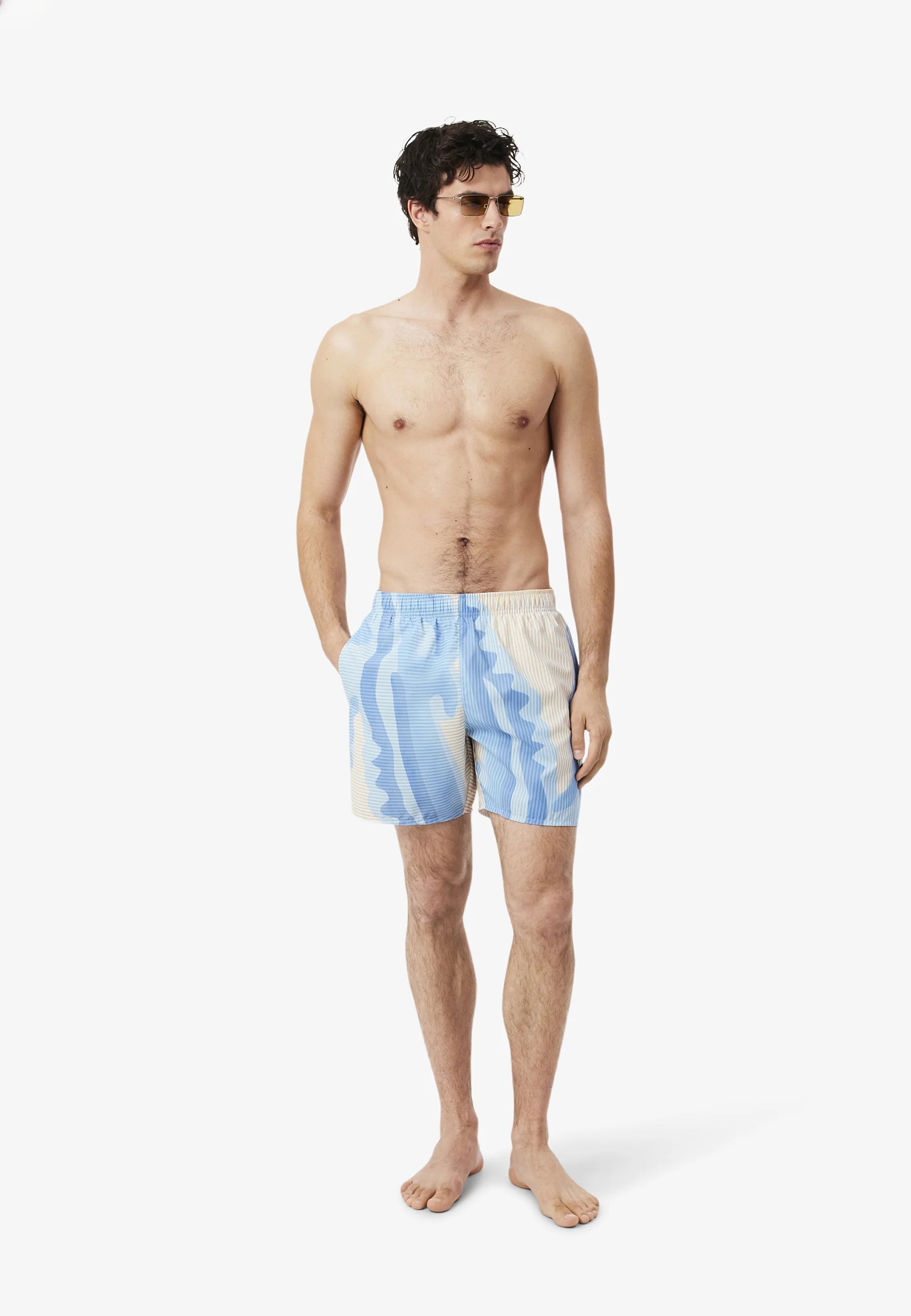 Lacoste Swim Shorts – Blanc, Beige-IY