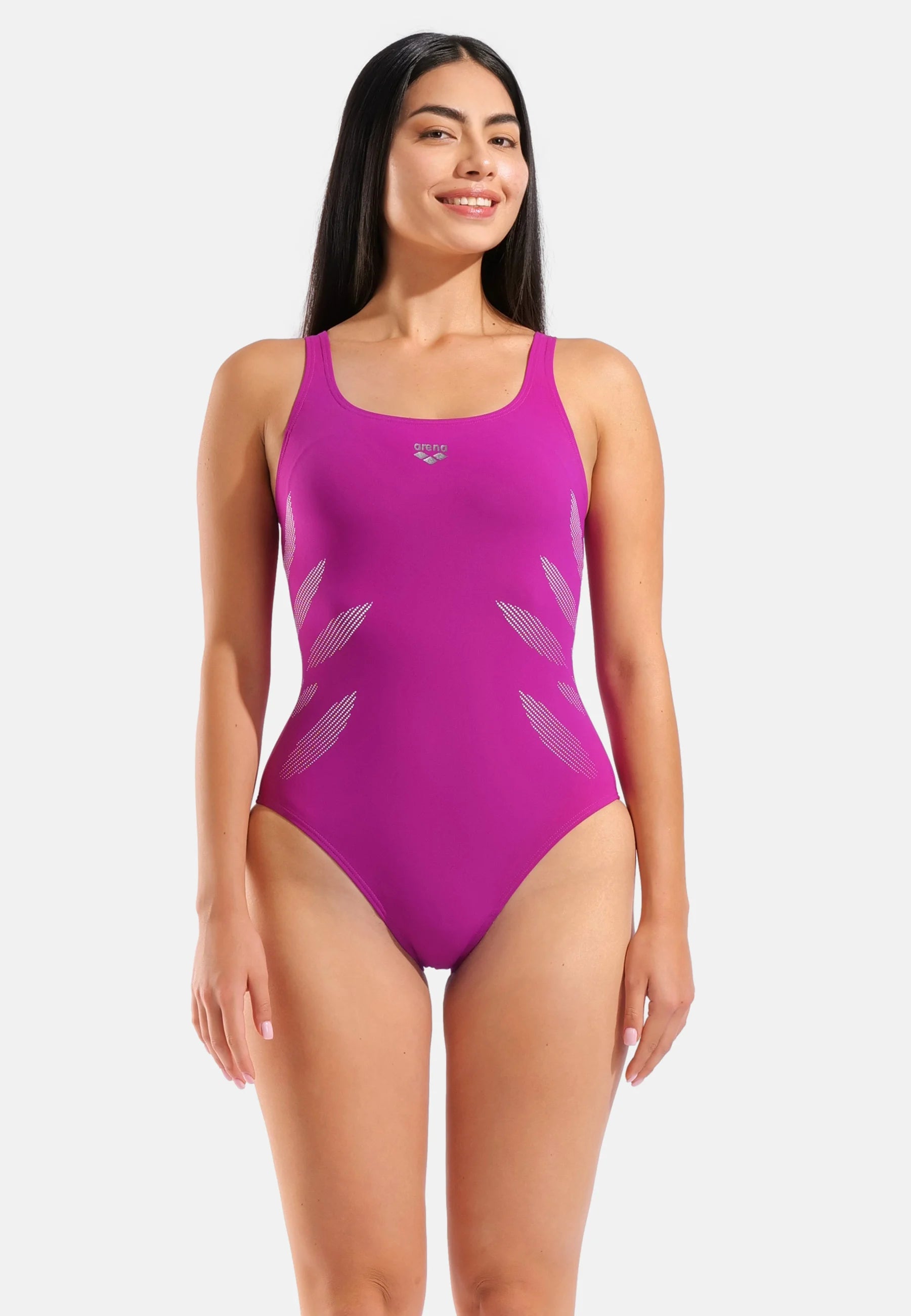 Arena Shapewear Milena B-Cup Einteiliger Badeanzug – Traubenviolett