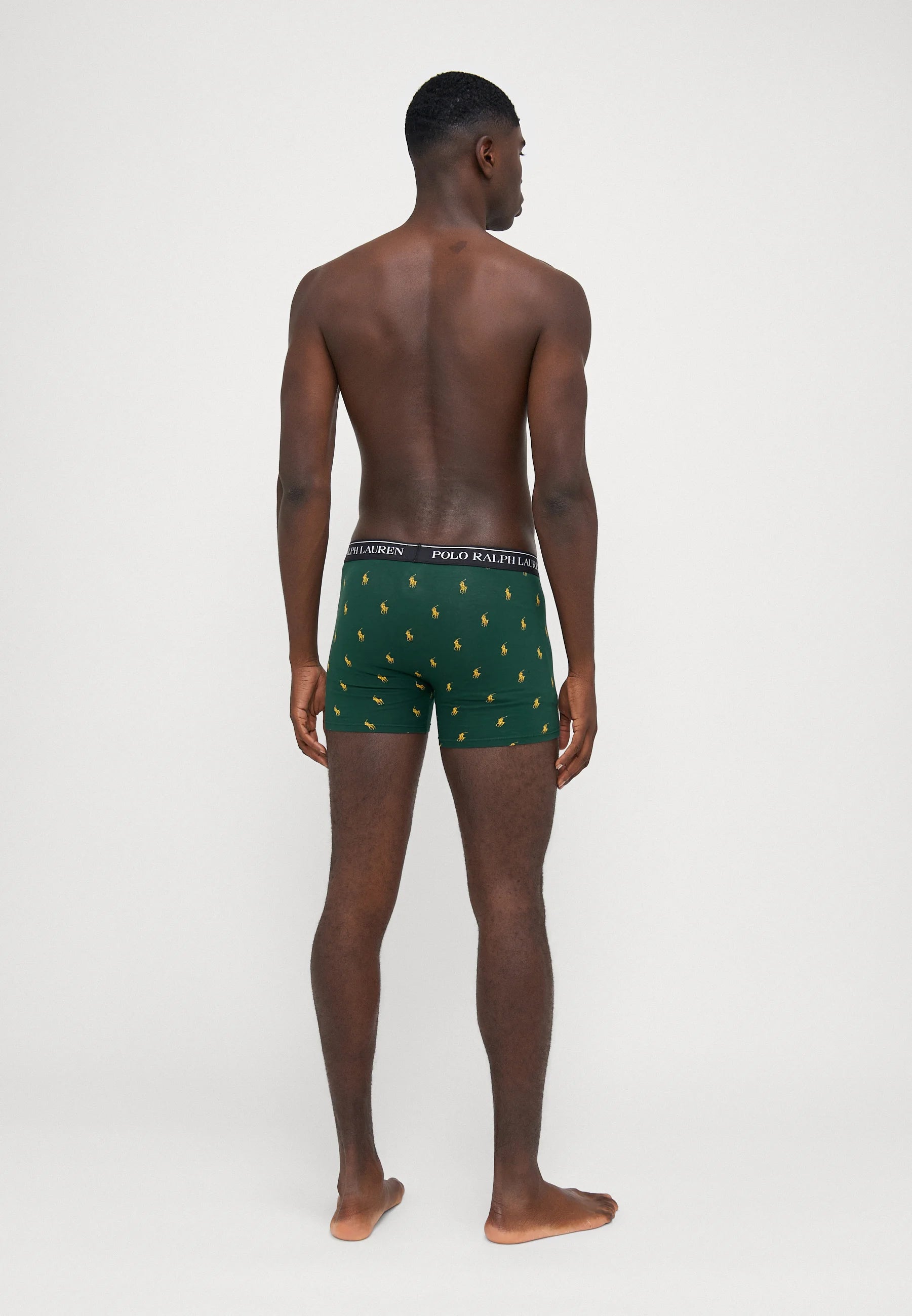 Polo Ralph Lauren Cotton Stretch Boxer Briefs – 3 Pack – Vintage Pine, Gold, Black