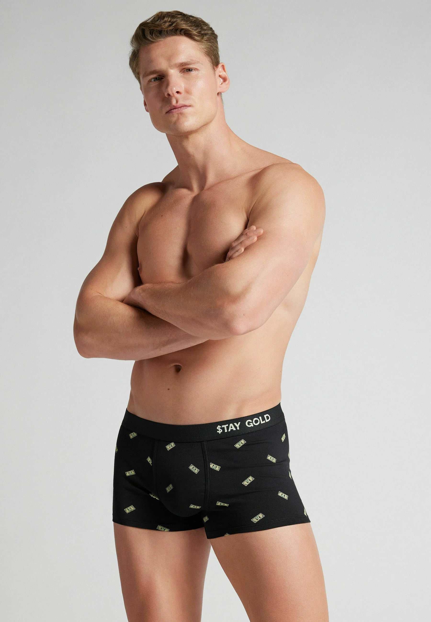 Bauli IUMAN Intimissimi Uomo con stampa Superior – Nero