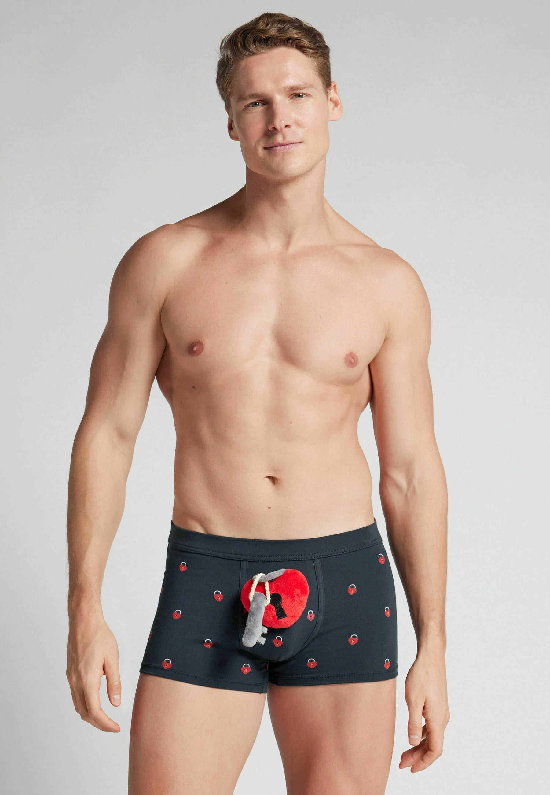 Bauli IUMAN Intimissimi Uomo con lucchetto a cuore – Blu