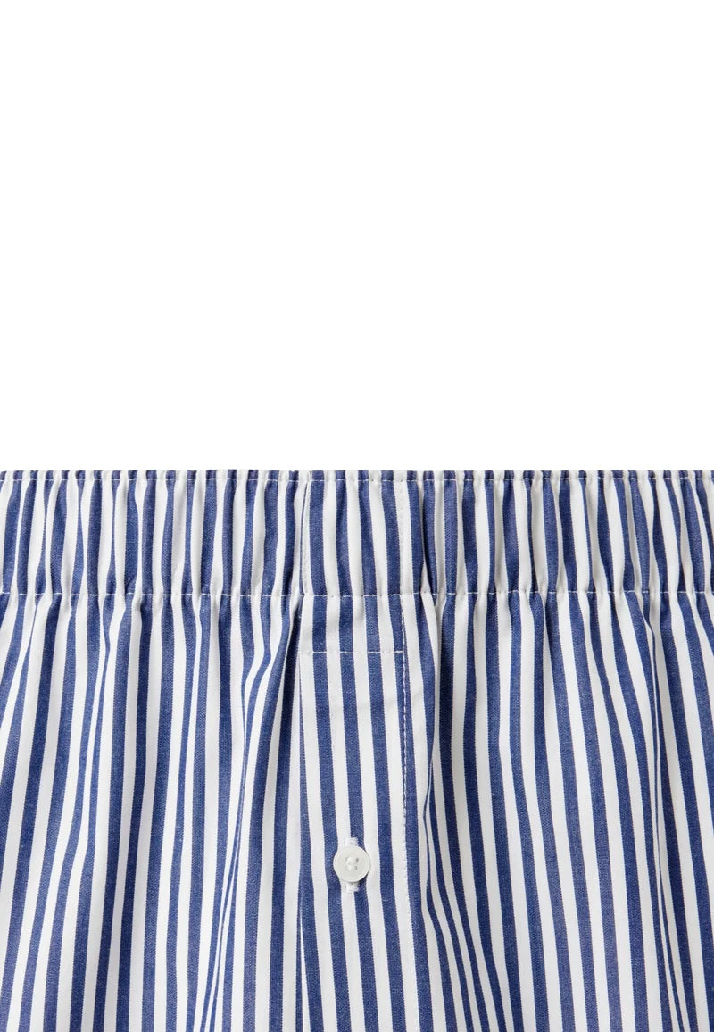 Boxer larghi della biancheria intima Lacoste: blu navy, bianco