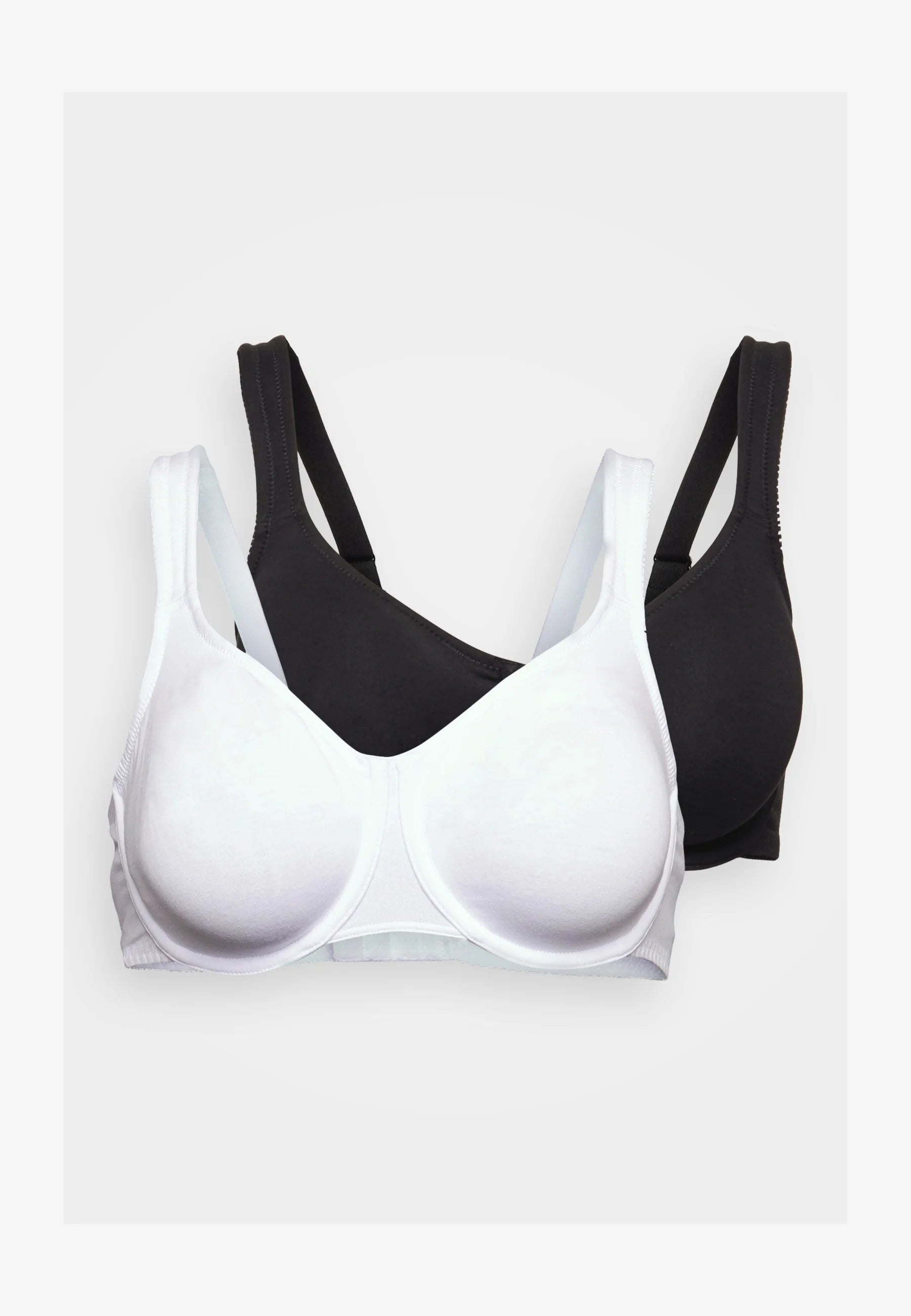 LASCANA Petite Fleur Gold Minimizer-Bügel-BH, 2er-Pack – Schwarz, Weiß