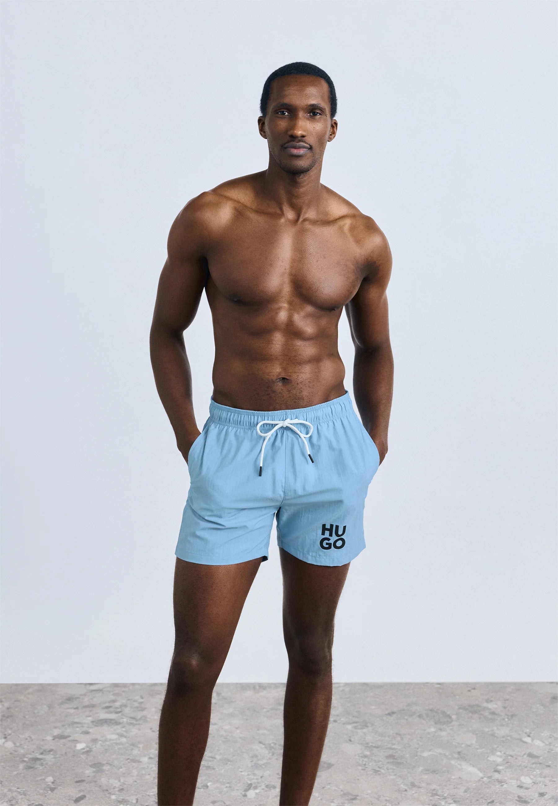 HUGO Paolo Swim Shorts – Light Pastel Blue