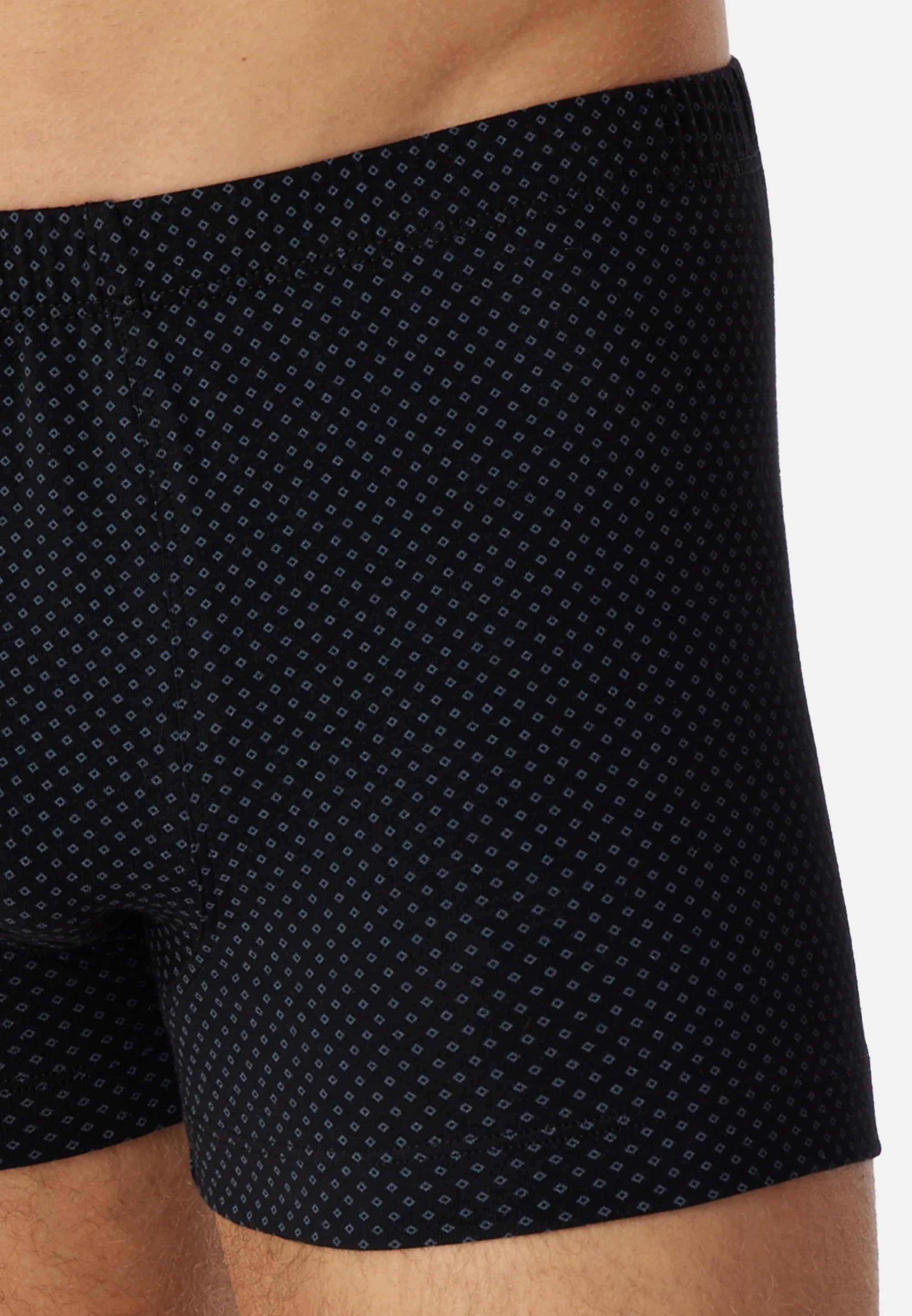 Schiesser Casual Cotton Trunks 3 Pack – Black