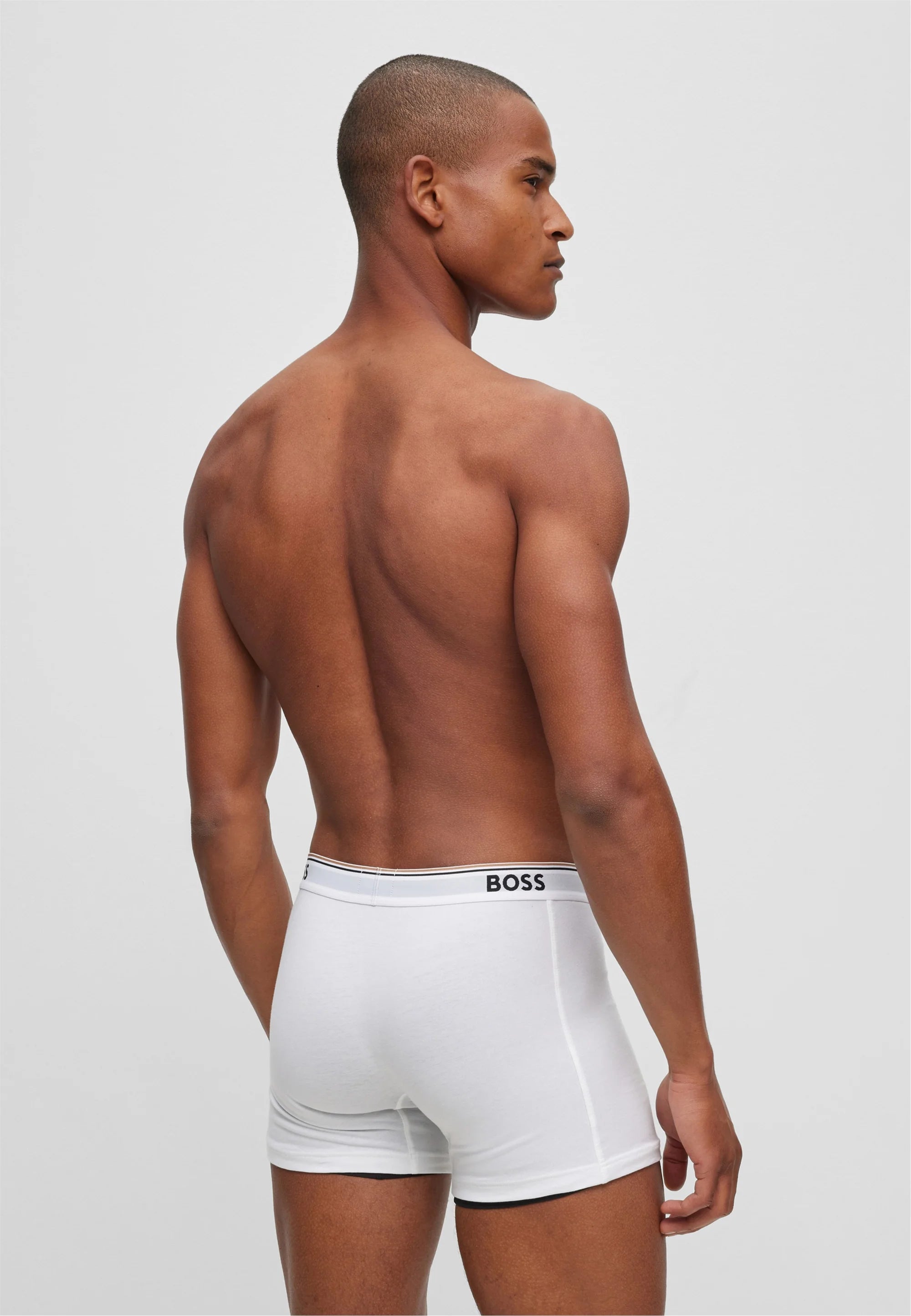 Boxerky BOSS Power 3 Pack – bílé