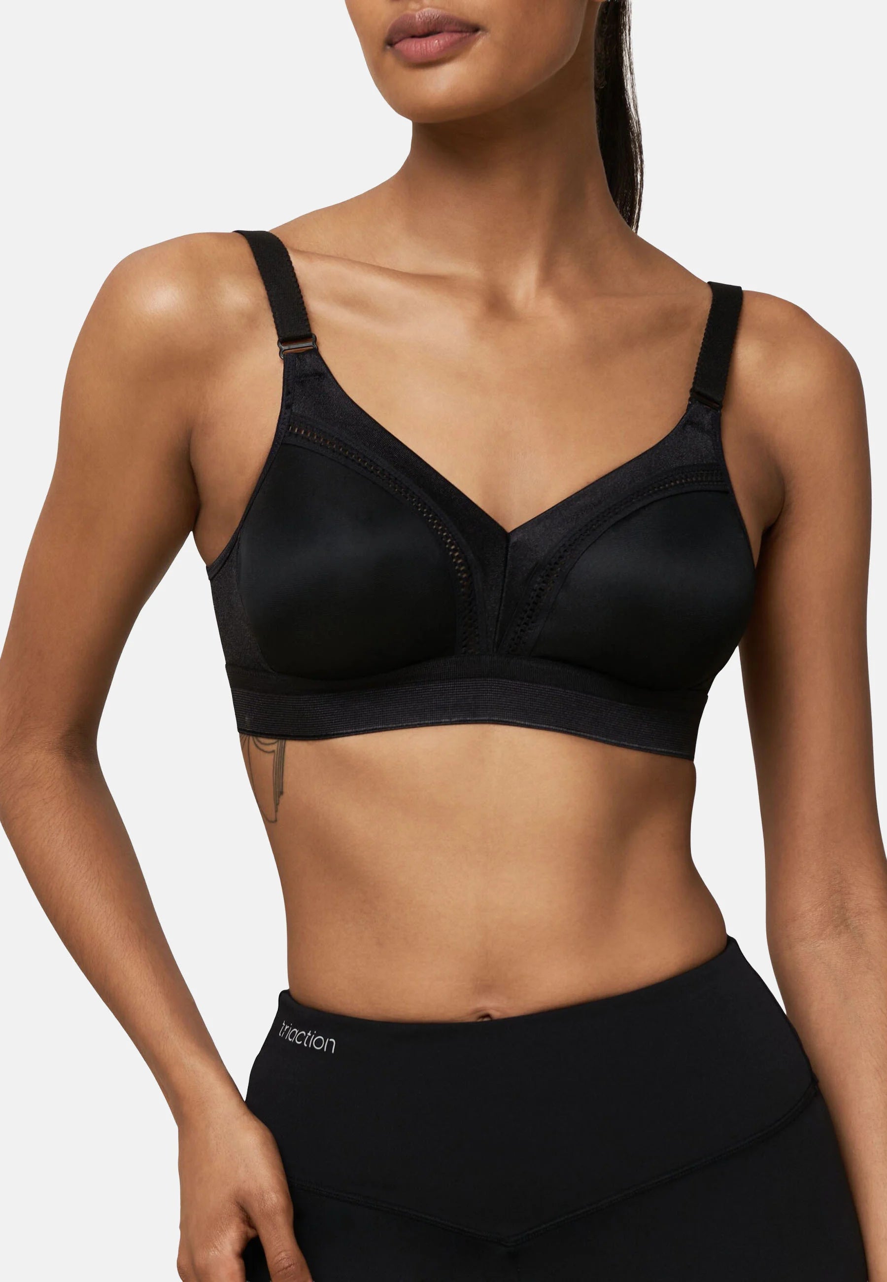 Triumph Triaction Workout T-Shirt-BH – 2er-Pack, Schwarz