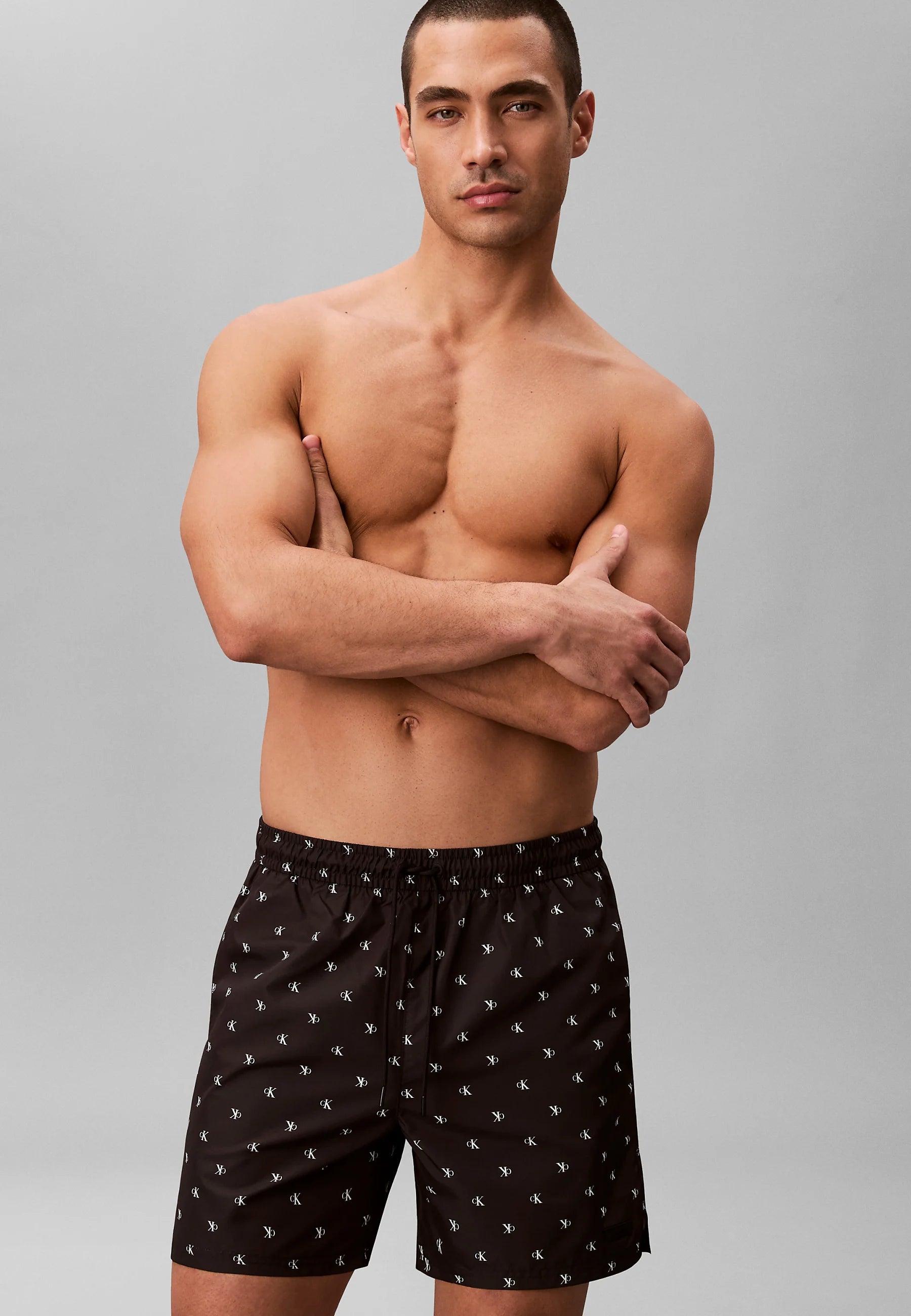 Calvin Klein Swim Shorts – Diamond Logo Black