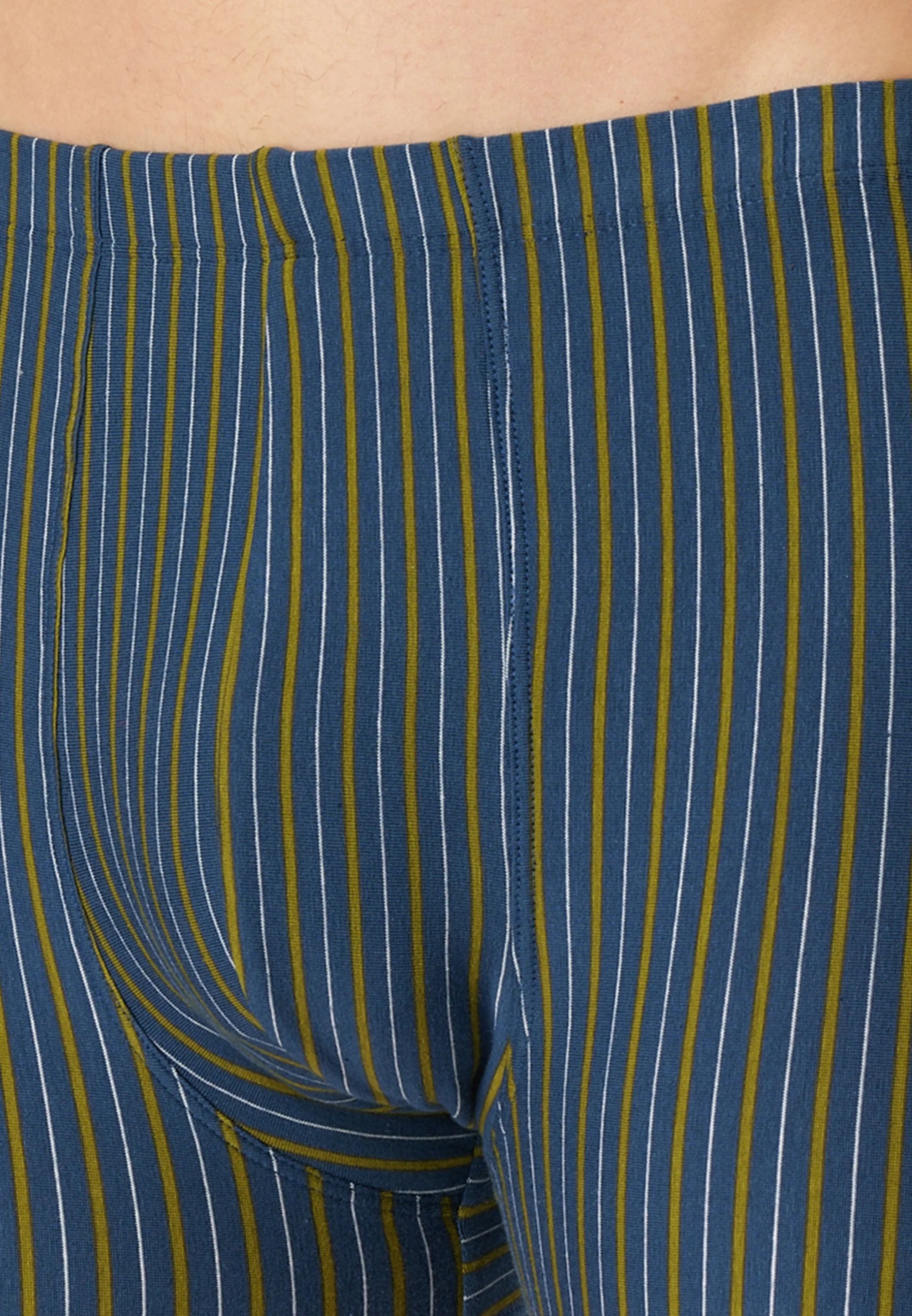 Lot de 9 boxers Schiesser 95 5 Essentials en coton – bleu foncé, vert