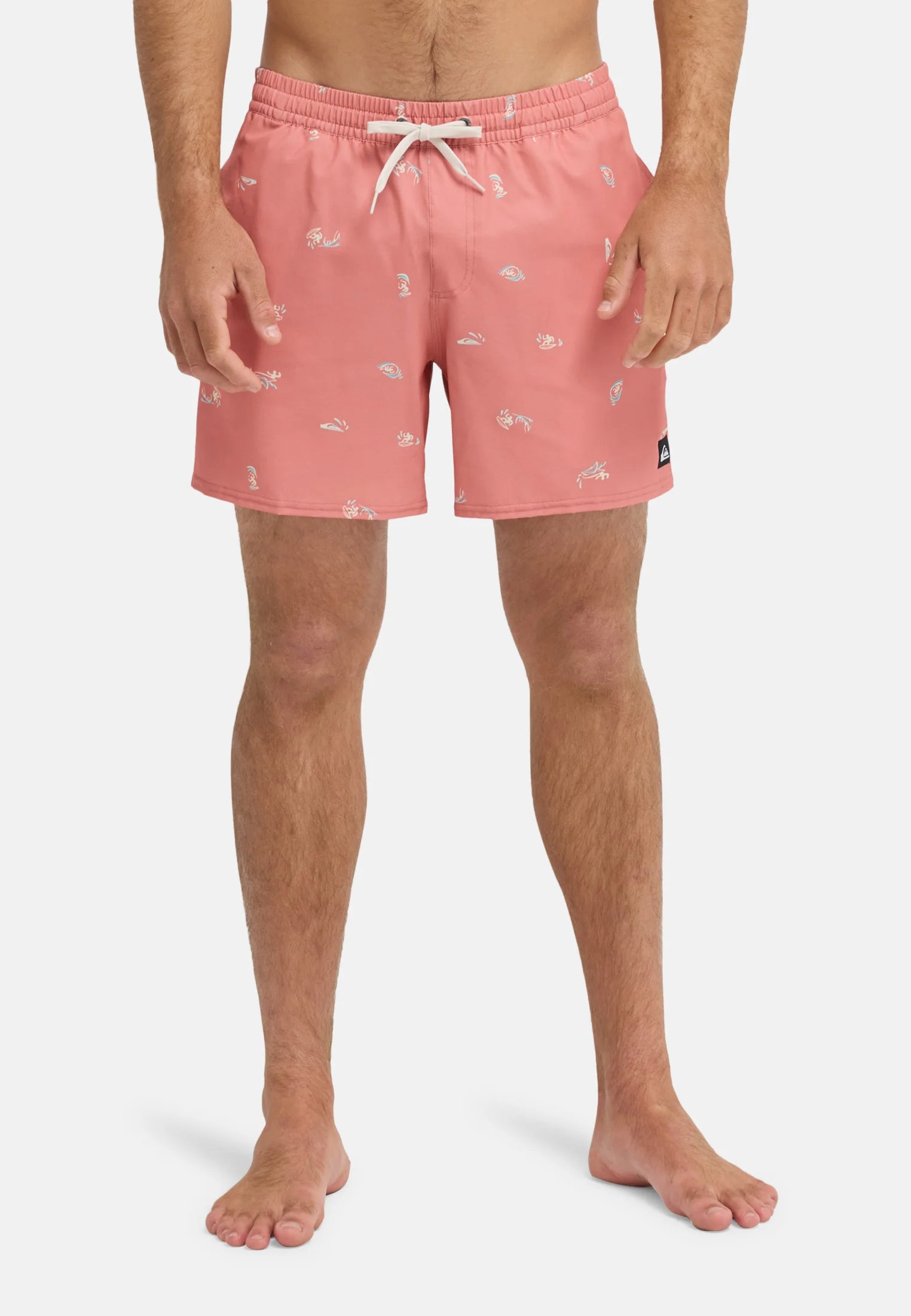 Pantaloncini da bagno Quiksilver Volley 16 stampati – Verdi
