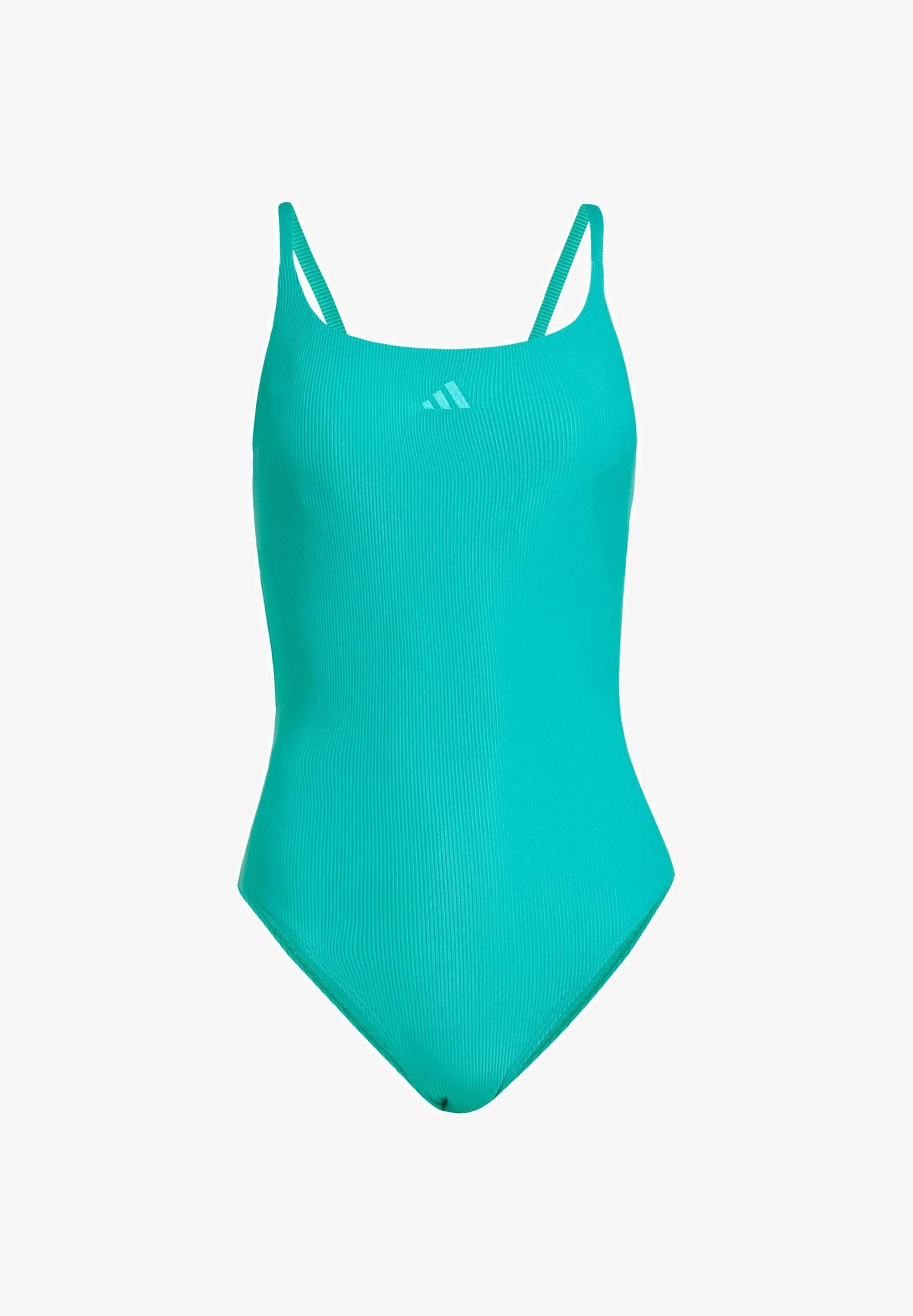 Costume da bagno intero Adidas Iconisea imbottito con spalline sottili - Pure Teal