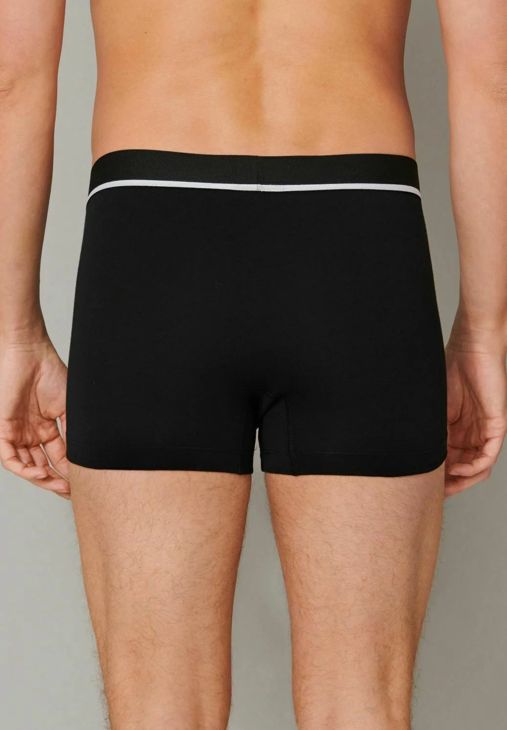Schiesser 95 5 Cotton Trunks 3 Pack – černá, černá, šedá melanž