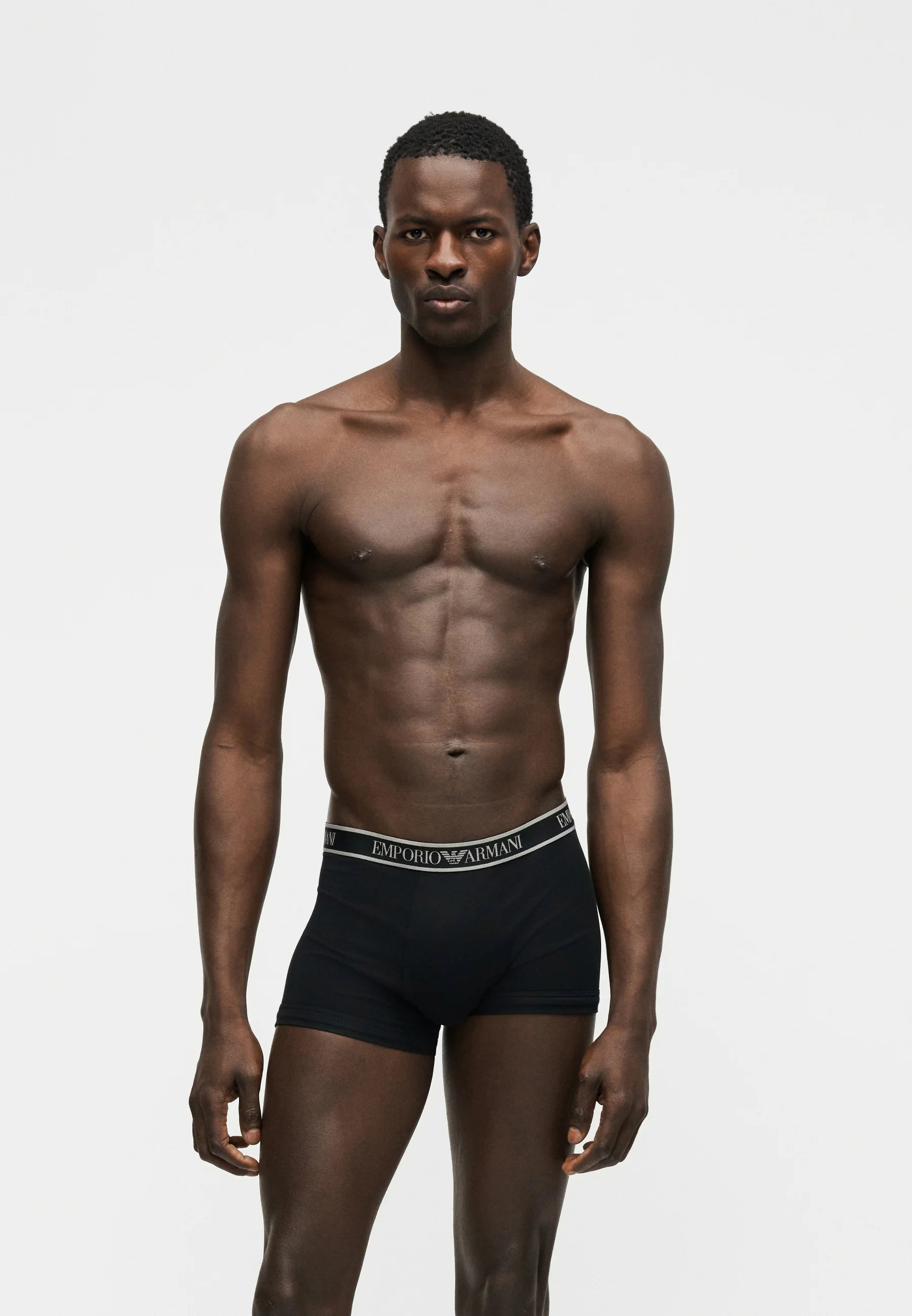 Emporio Armani Core Logoband Cotton Stretch Trunks 3 Pack – Red, White, Black