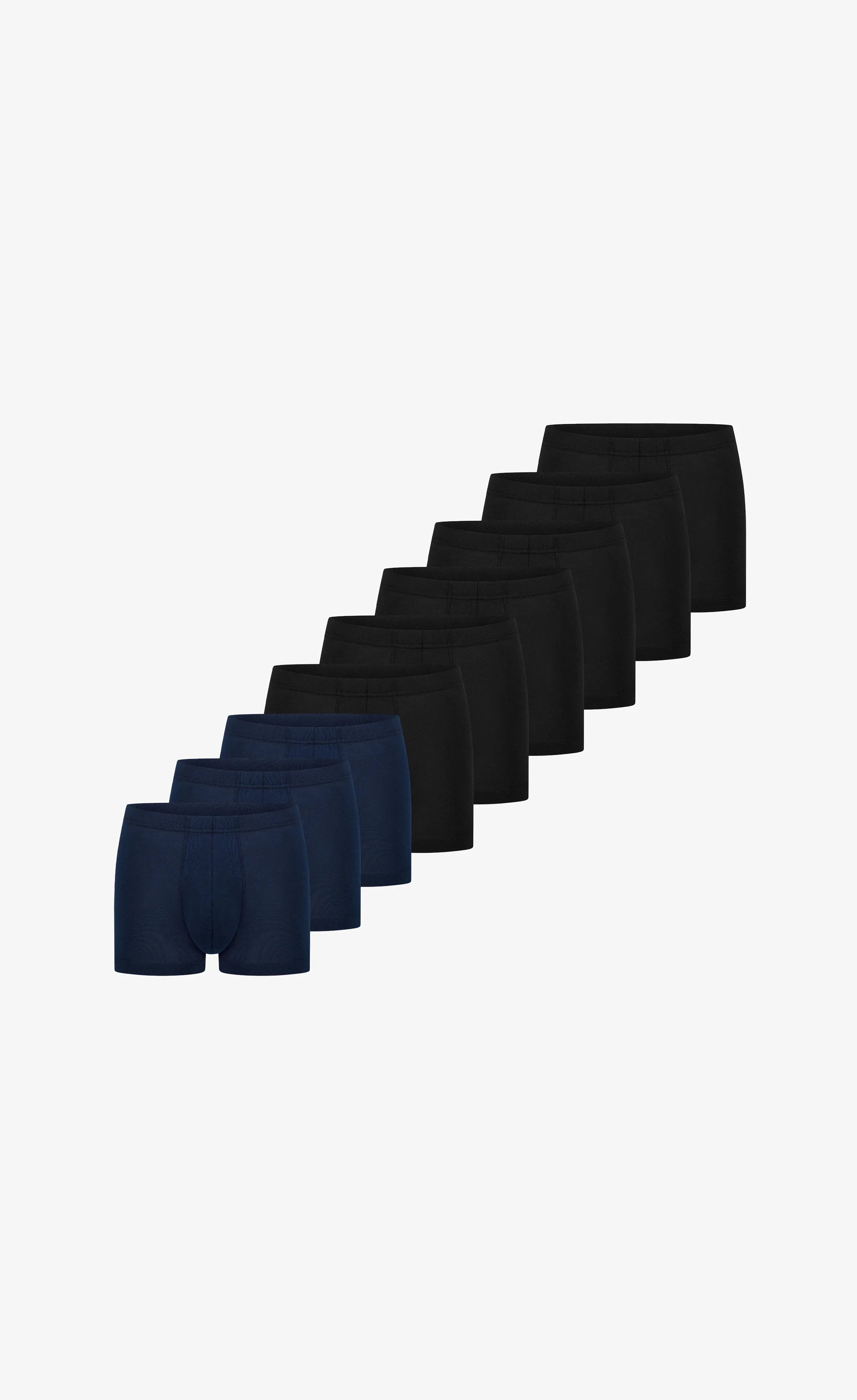 Bavlněné Stretch Trunks Schiesser – černá, tmavě modrá