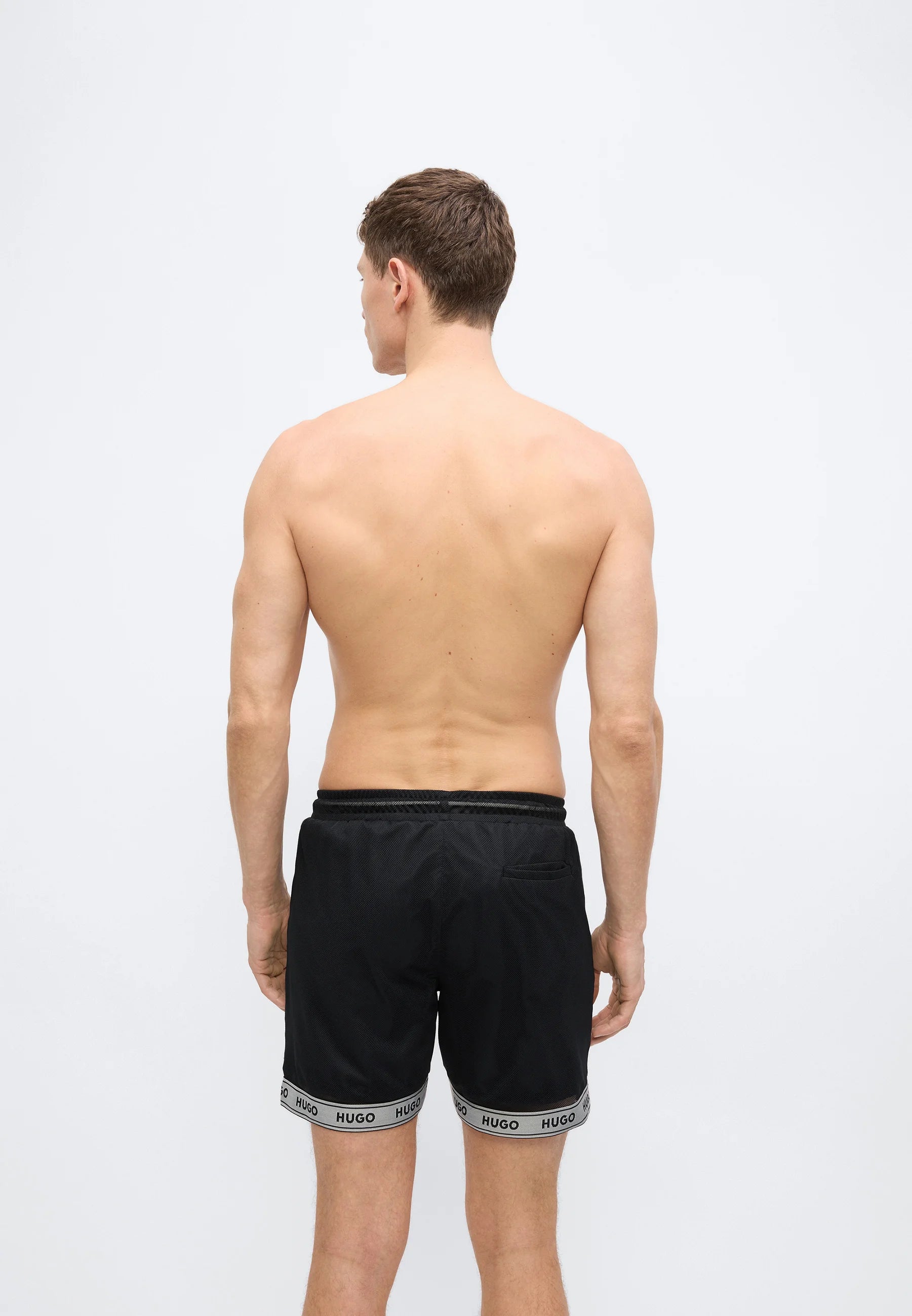 Short de bain HUGO Lite Swim – Noir