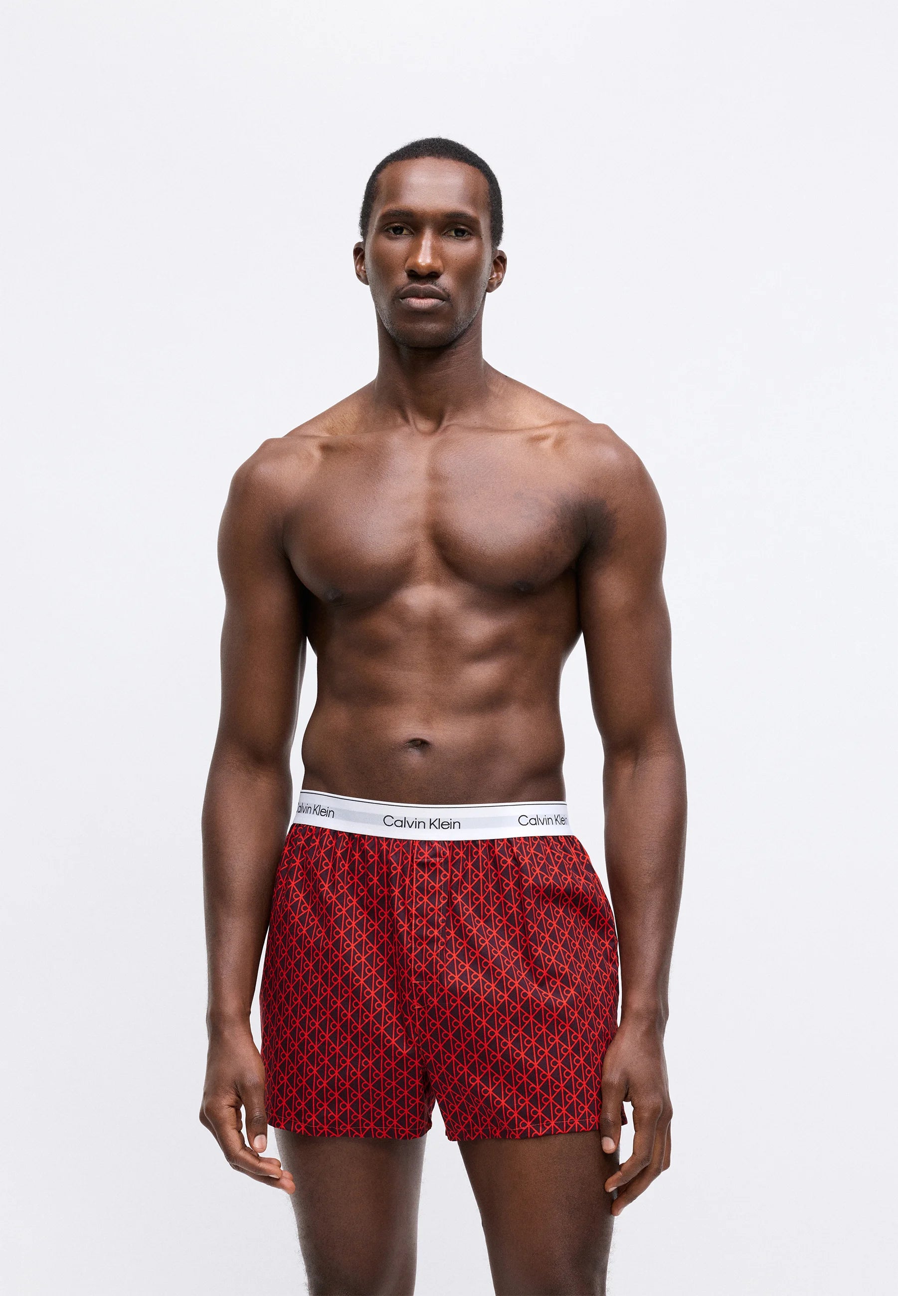 Calvin Klein Icon Cotton Stretch Slim boxerky – 3 balení – černé, tmavé bobule