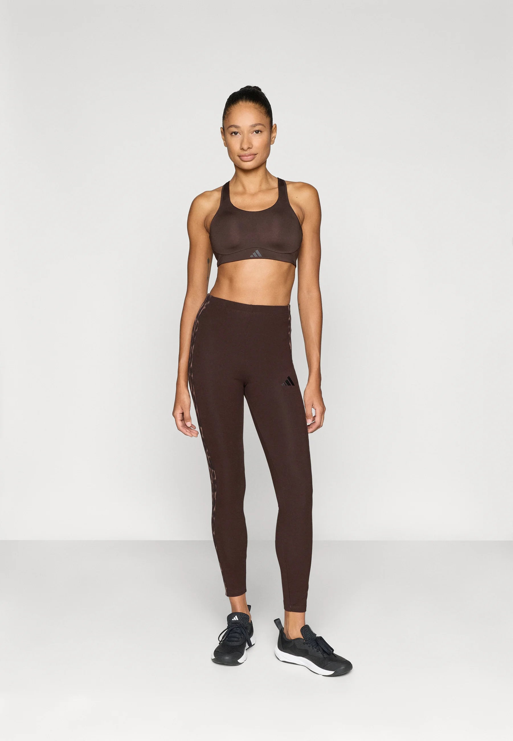 Adidas Performance Optime High Support Bra – Aurora Coffee