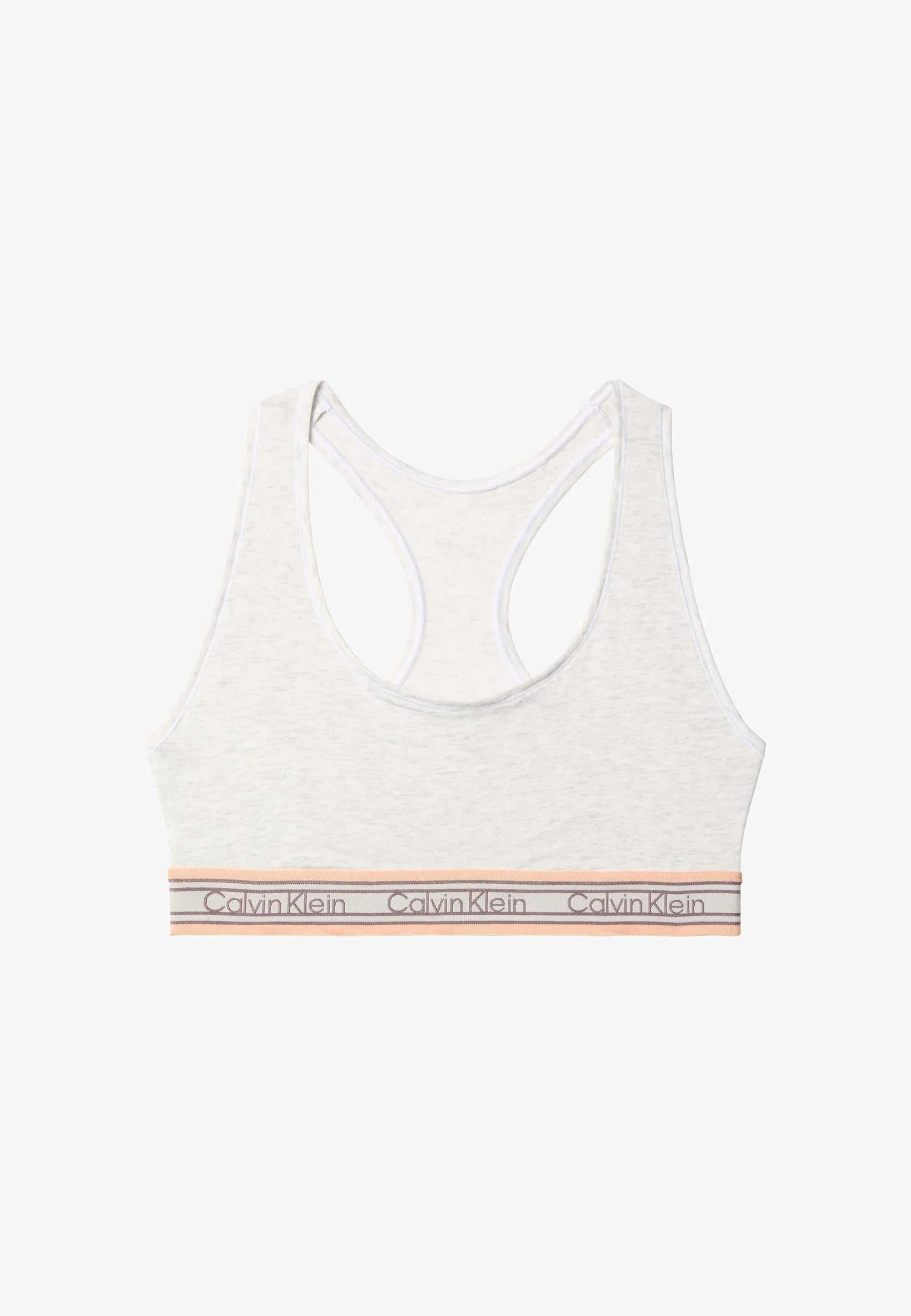 Calvin Klein Unlined Bralette Soft Bra – Snow Heather