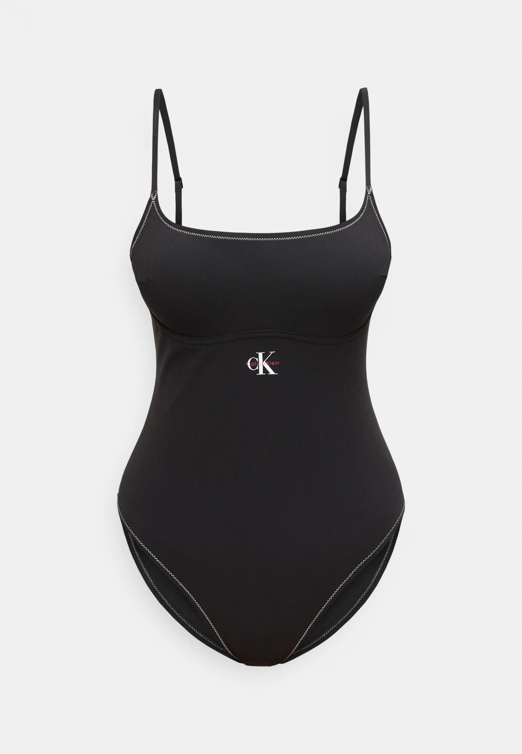 Costume da bagno intero Calvin Klein Graphic Monogram - Nero