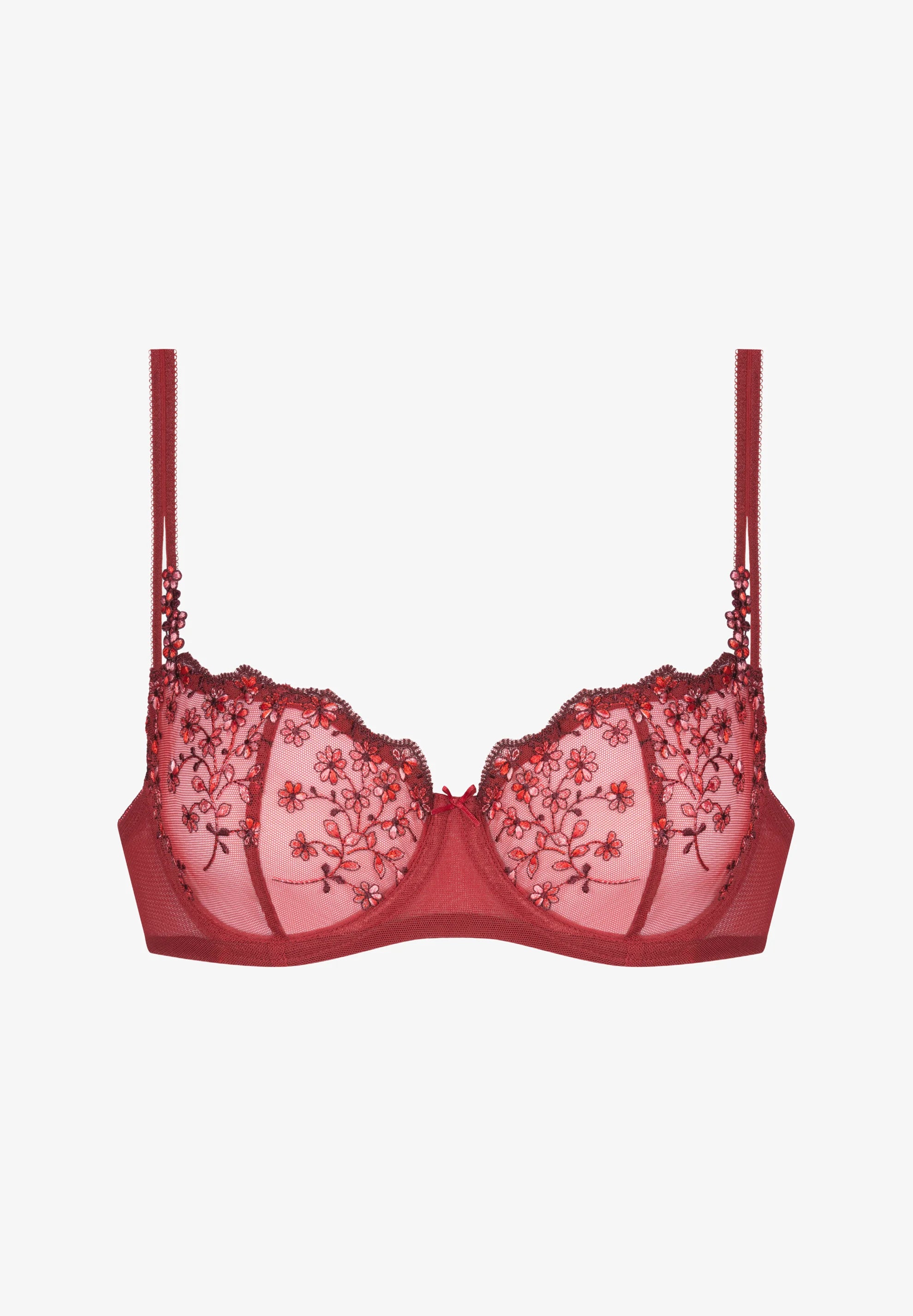 Reggiseno con ferretto in rete MEY – Rosso Gala