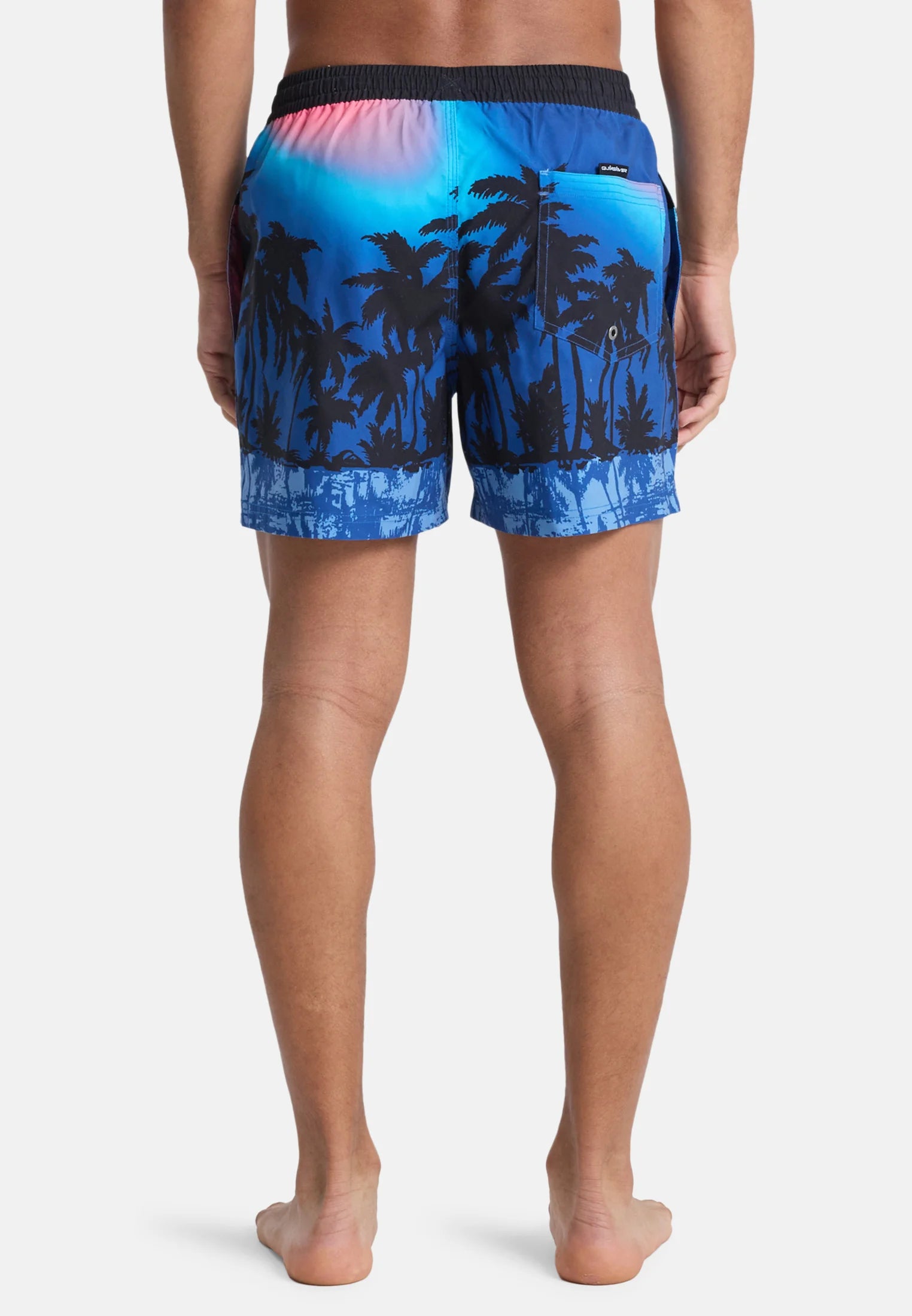 Plavecké šortky Quiksilver Everyday Printed Volley – Monaco Blue Thermotropics